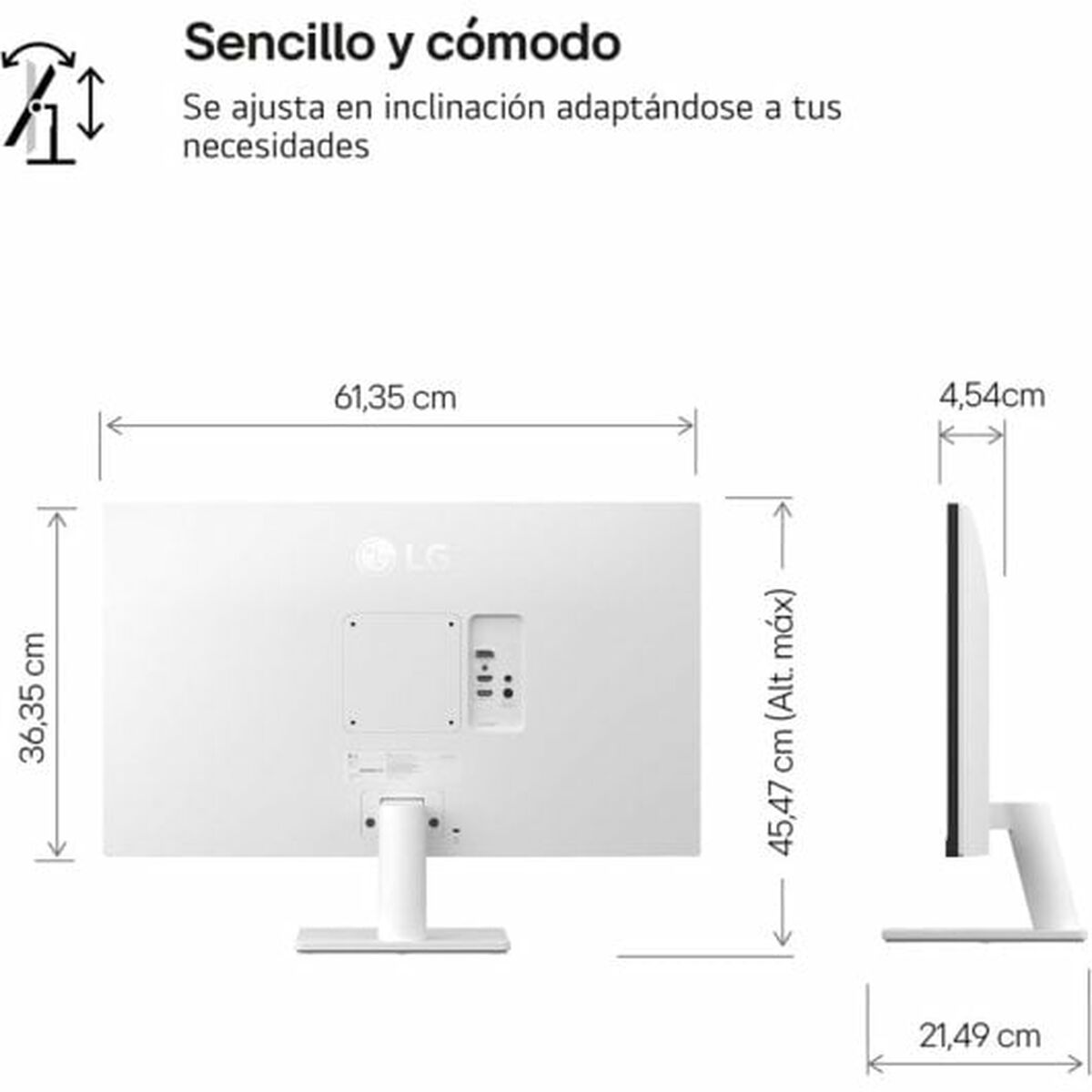 Monitor Gaming LG 27US500-W 4K Ultra HD 27"