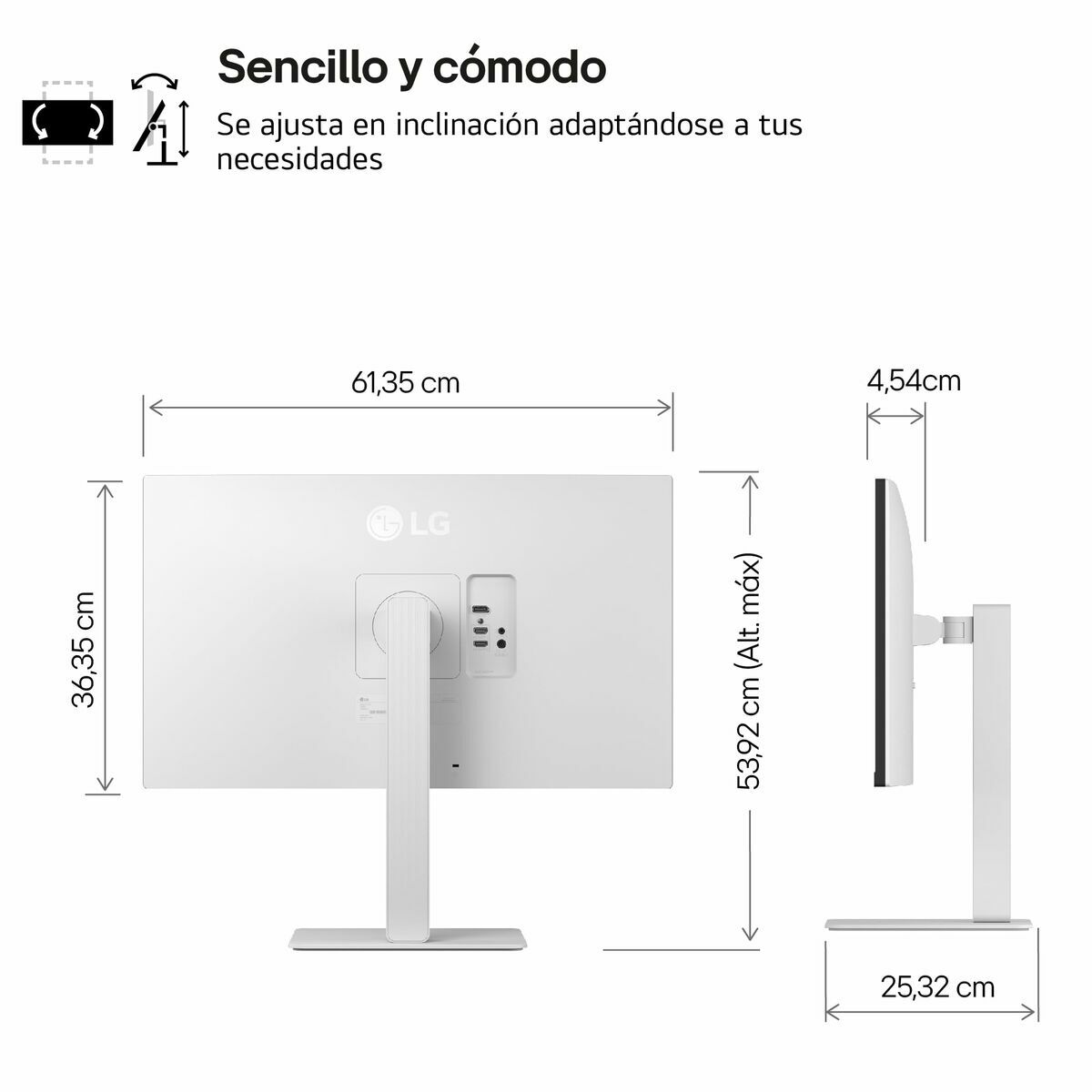 Monitor Gaming LG 27US550-W 4K Ultra HD 27"