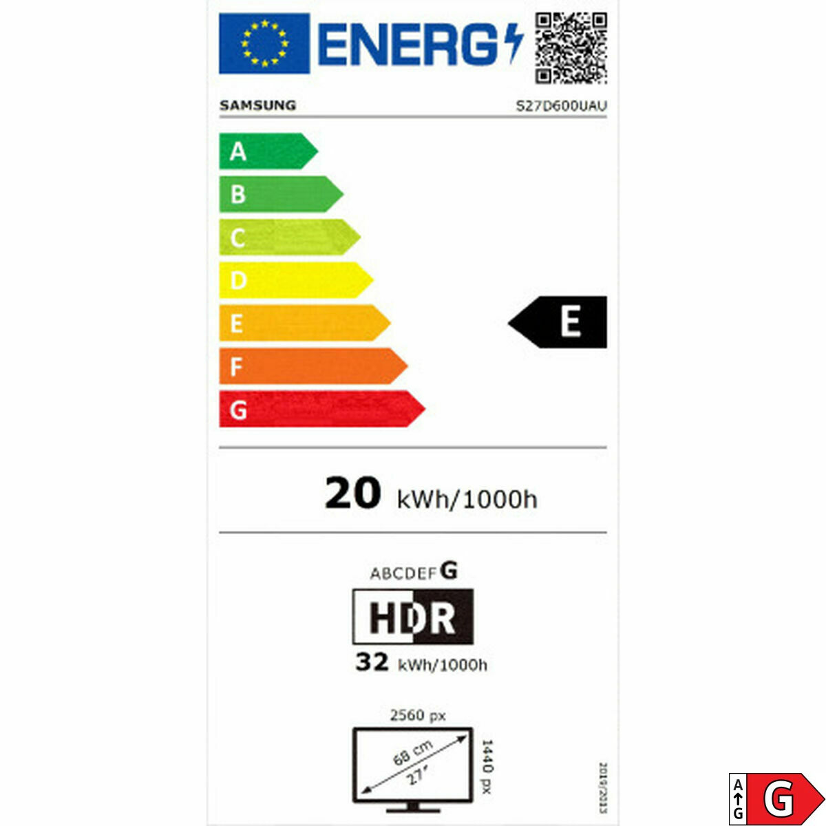 Monitor Gaming Samsung LS27D600UAUXEN Quad HD 27"