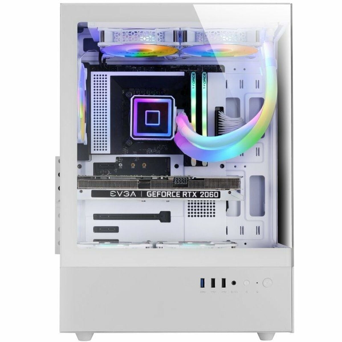 Caja Semitorre ATX Mars Gaming MCXOW Blanco