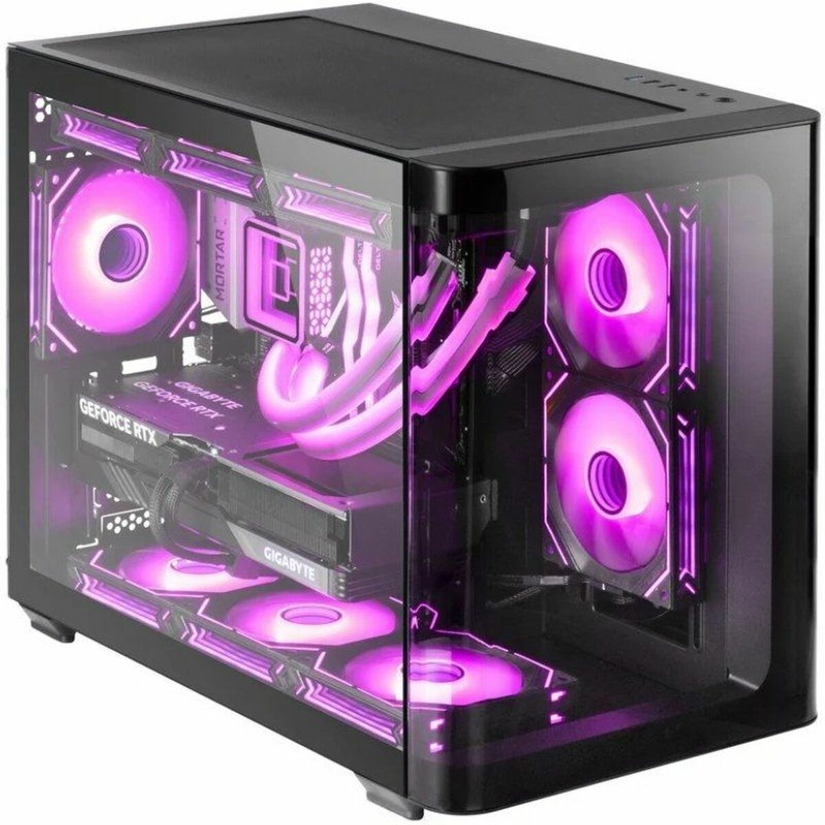 Caja Semitorre ATX Mars Gaming MCFUSIONM Negro