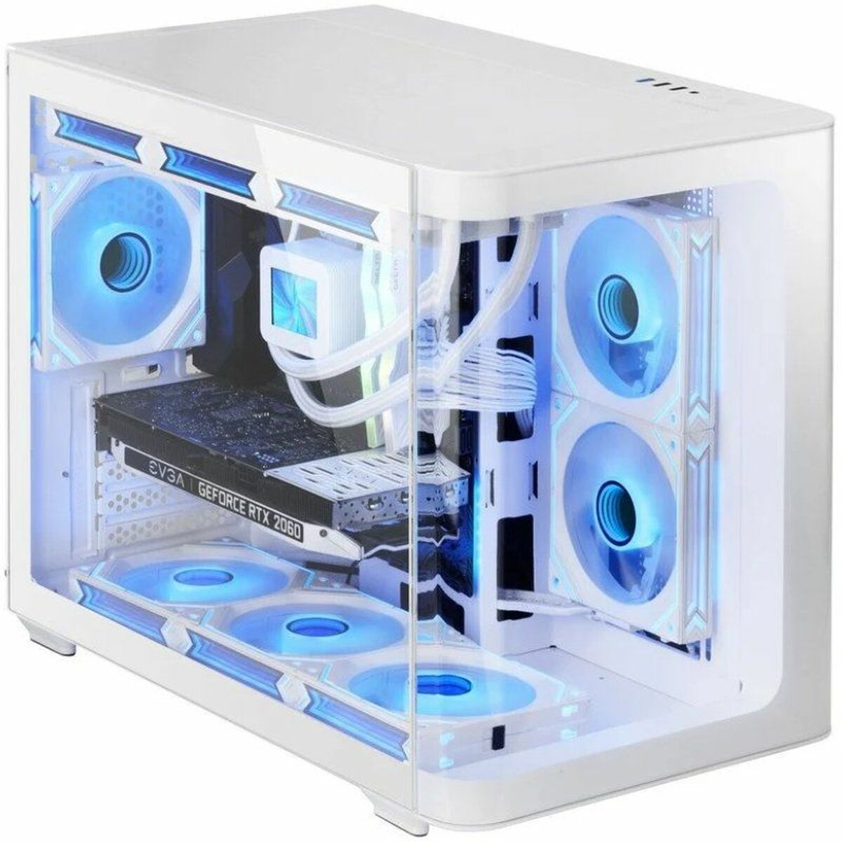 Caja Semitorre ATX Mars Gaming MCFUSIONMW Blanco