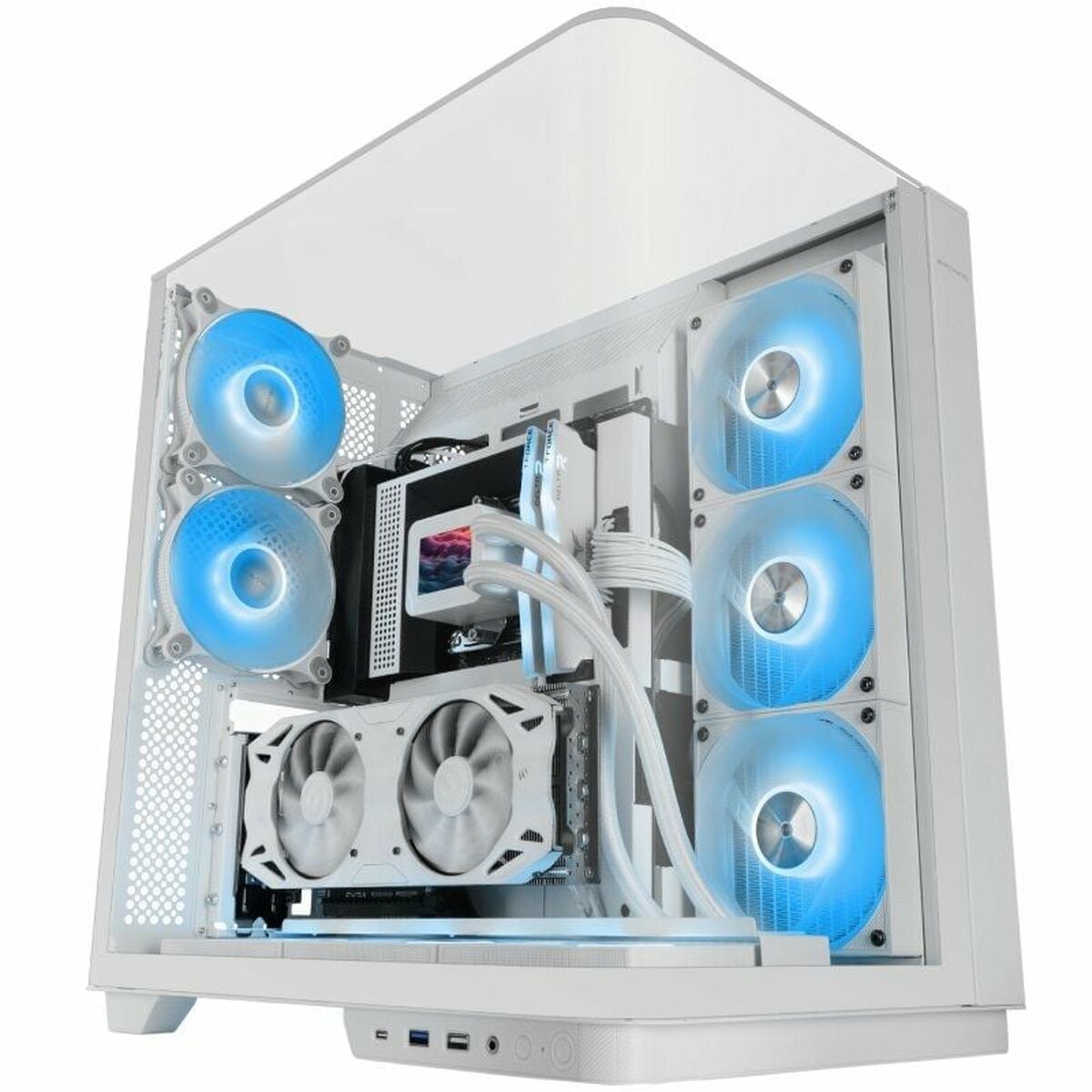 Caja Semitorre ATX Mars Gaming MCINFINIOW Blanco