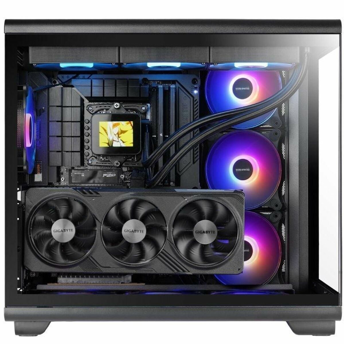 Caja Semitorre ATX Mars Gaming MCREV Negro