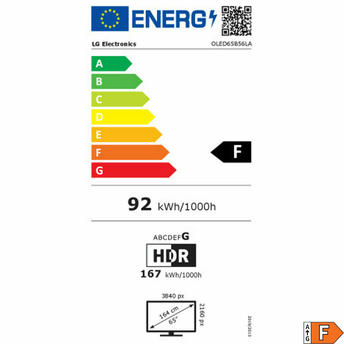 Smart TV LG OLED65B56LA.AEU 4K Ultra HD 65" HDR OLED