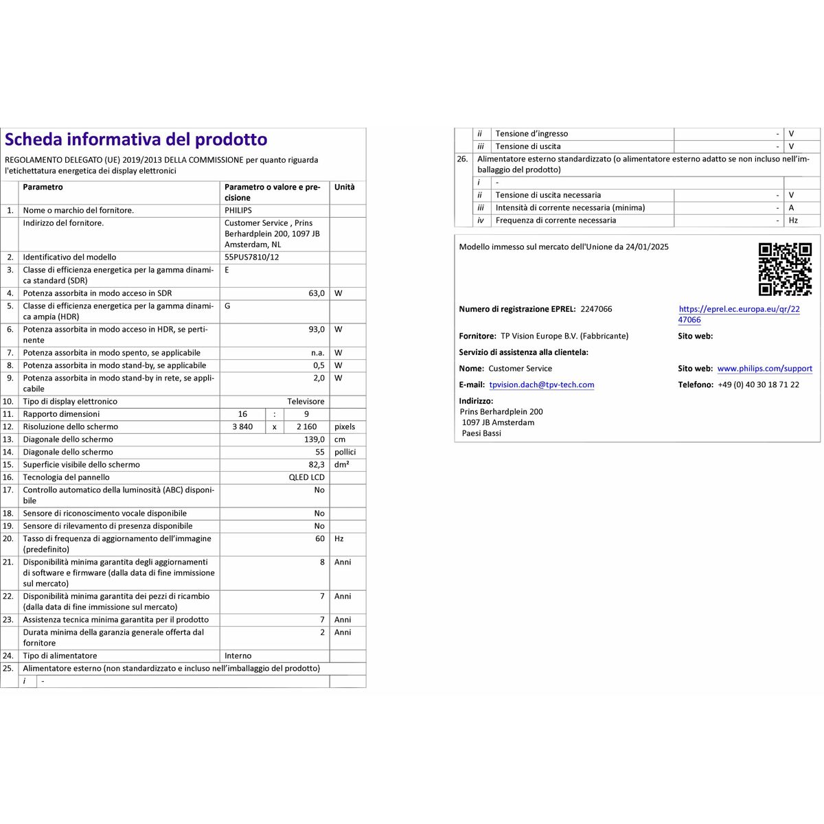 Smart TV Philips 55PUS7810/12