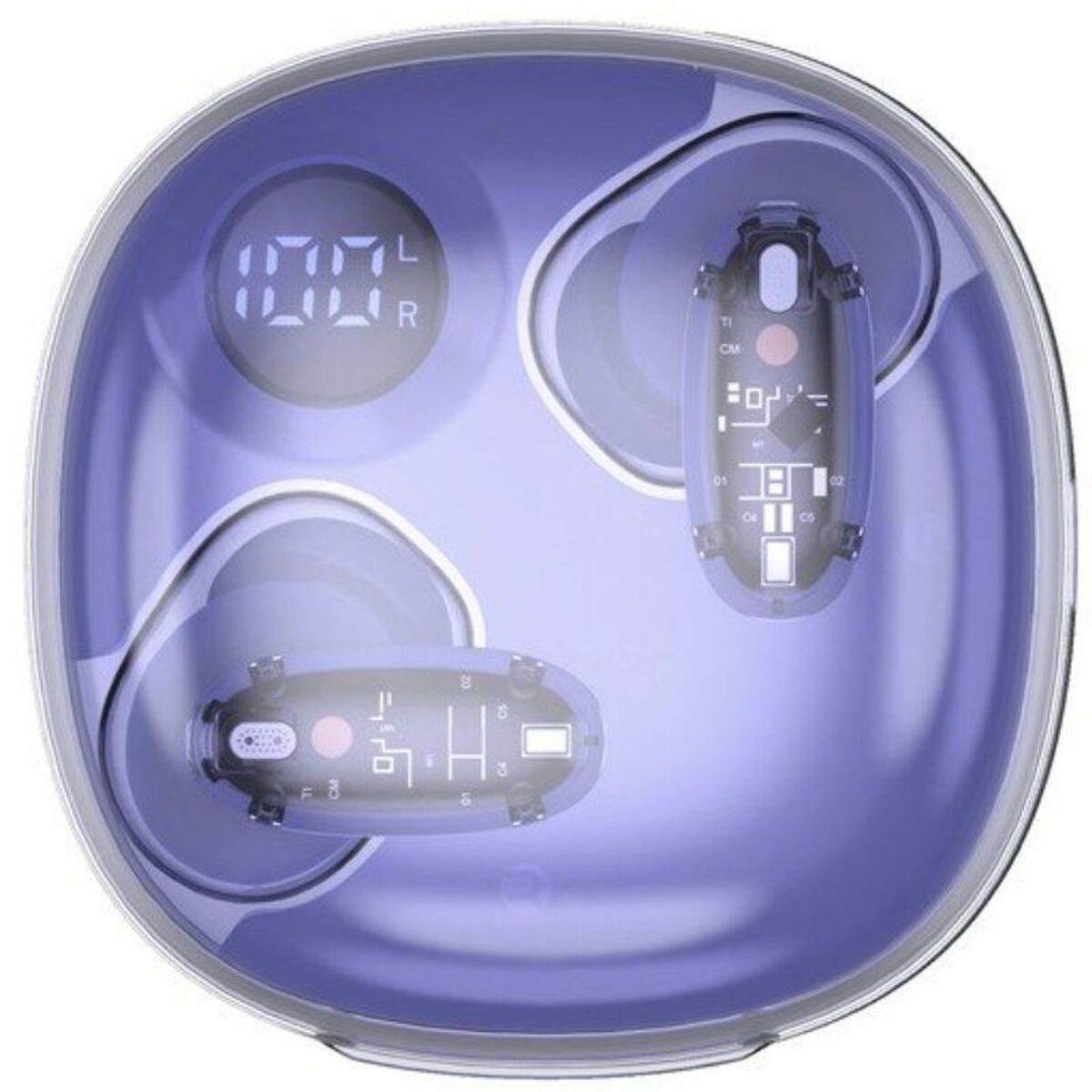 Auriculares Inalámbricos con Estuche de Carga Mars Gaming MHIB2PP Morado