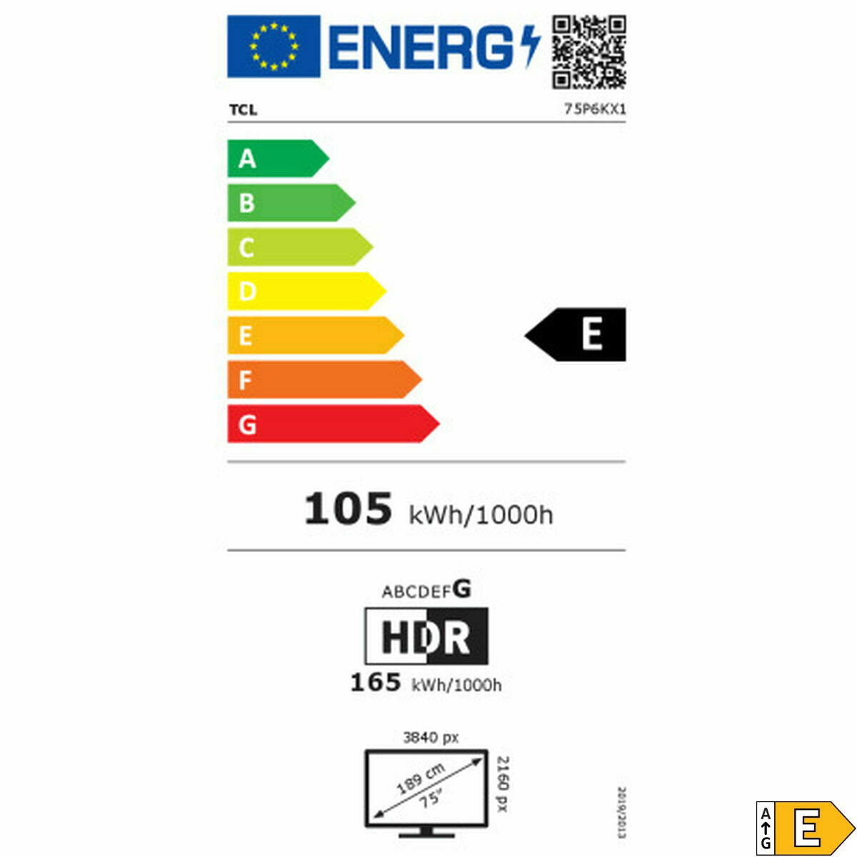 Smart TV TCL 75P6K 75" 4K Ultra HD LED HDR