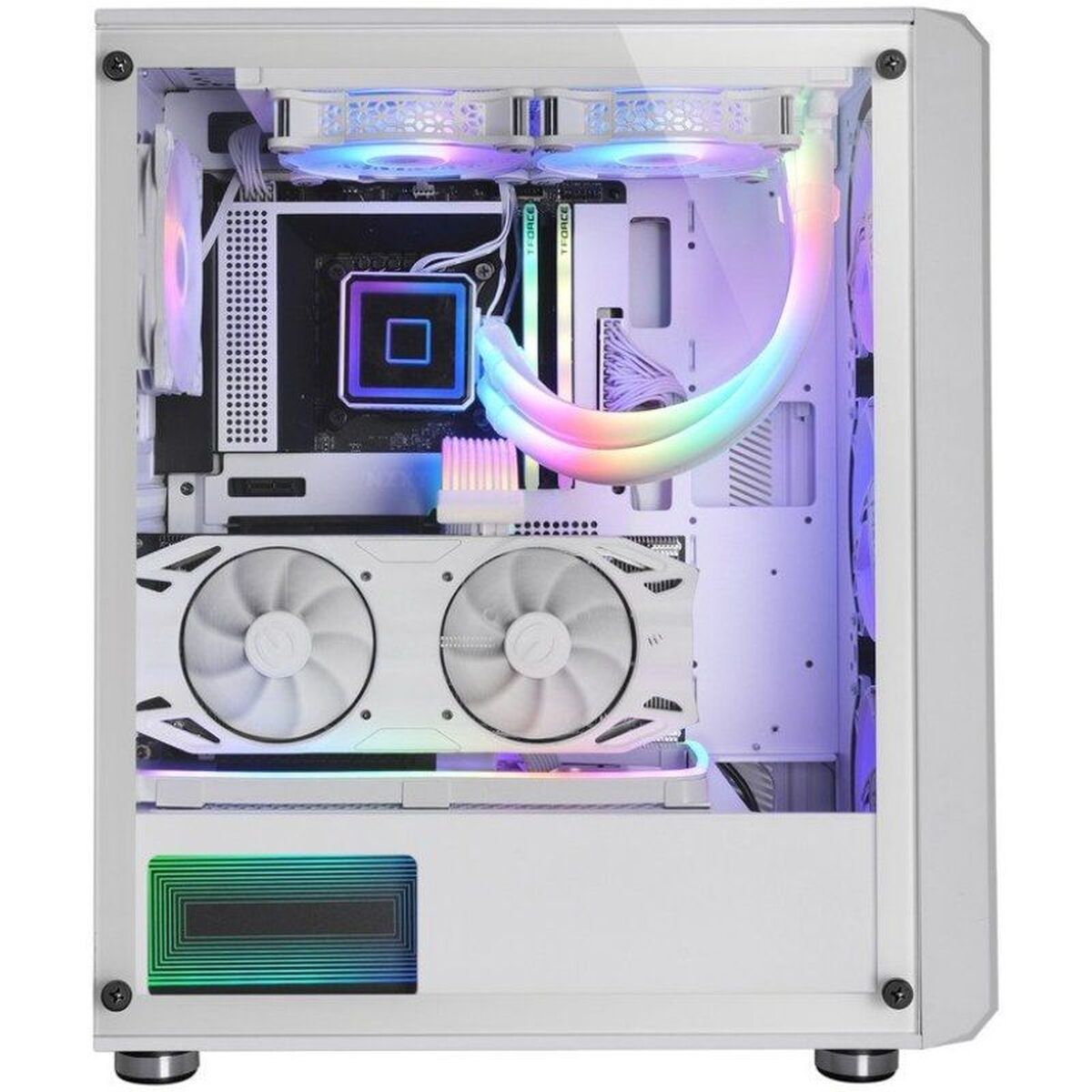 Caja Semitorre ATX Mars Gaming MCVAULTW Blanco