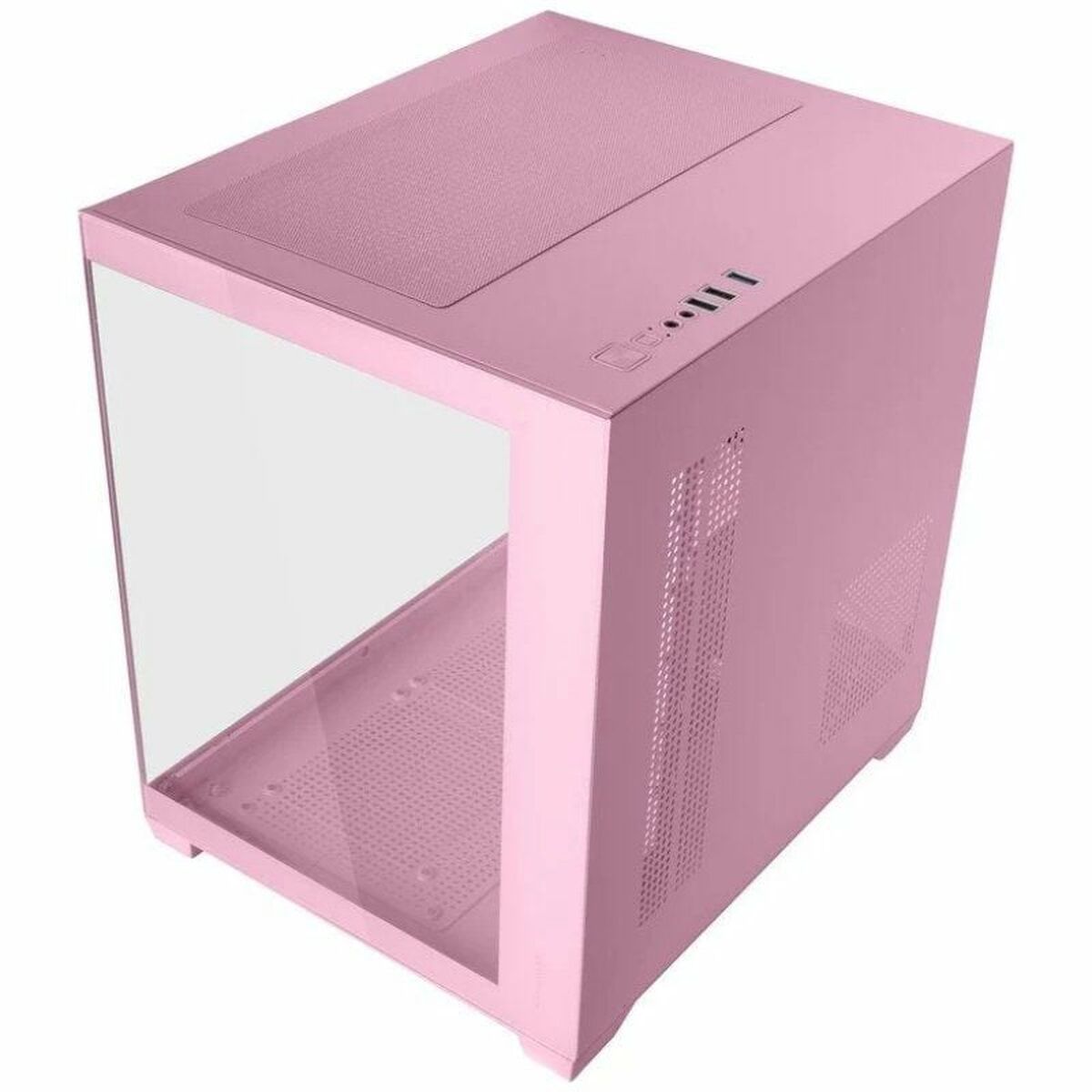 Caja Minitorre Micro ATX / ITX Mars Gaming MCVIEW2P Rosa