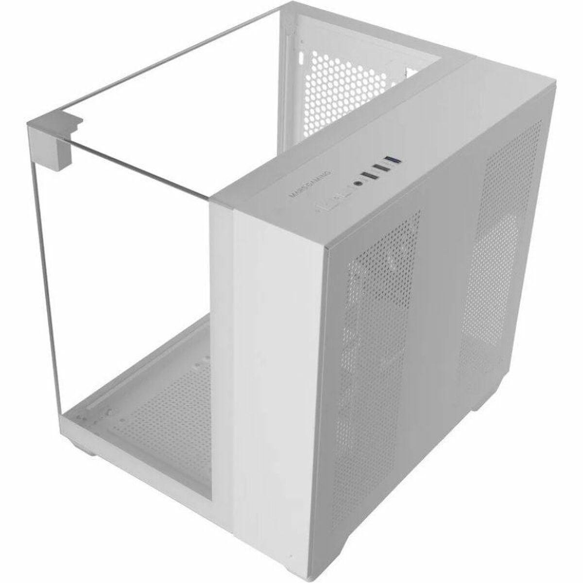 Caja Semitorre ATX Mars Gaming MCVISIONMW Blanco