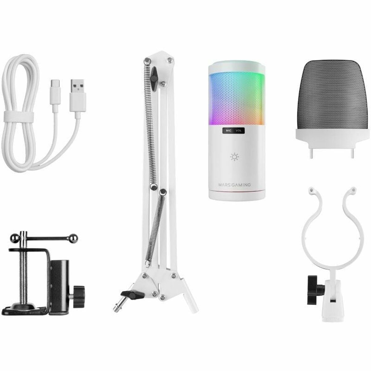 Micrófono Mars Gaming MMICSCW