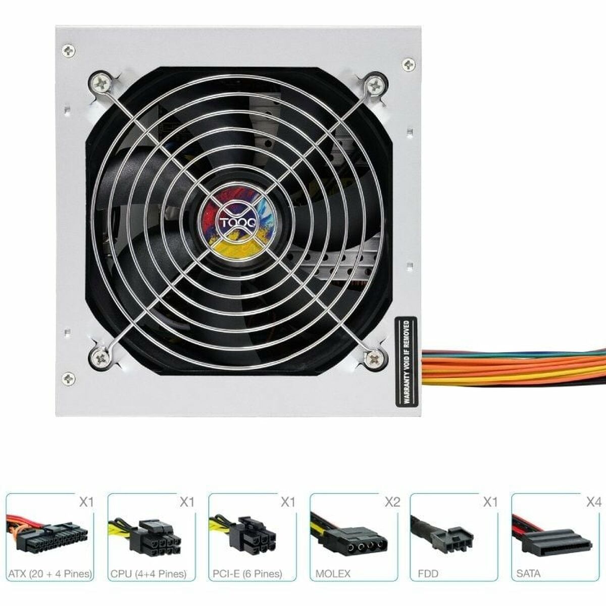 Fuente de Alimentación TooQ TQAPOLO-550SP ATX 550 W