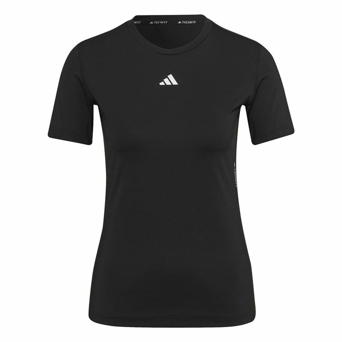 Camiseta de Manga Corta Mujer Adidas Techfit Negro