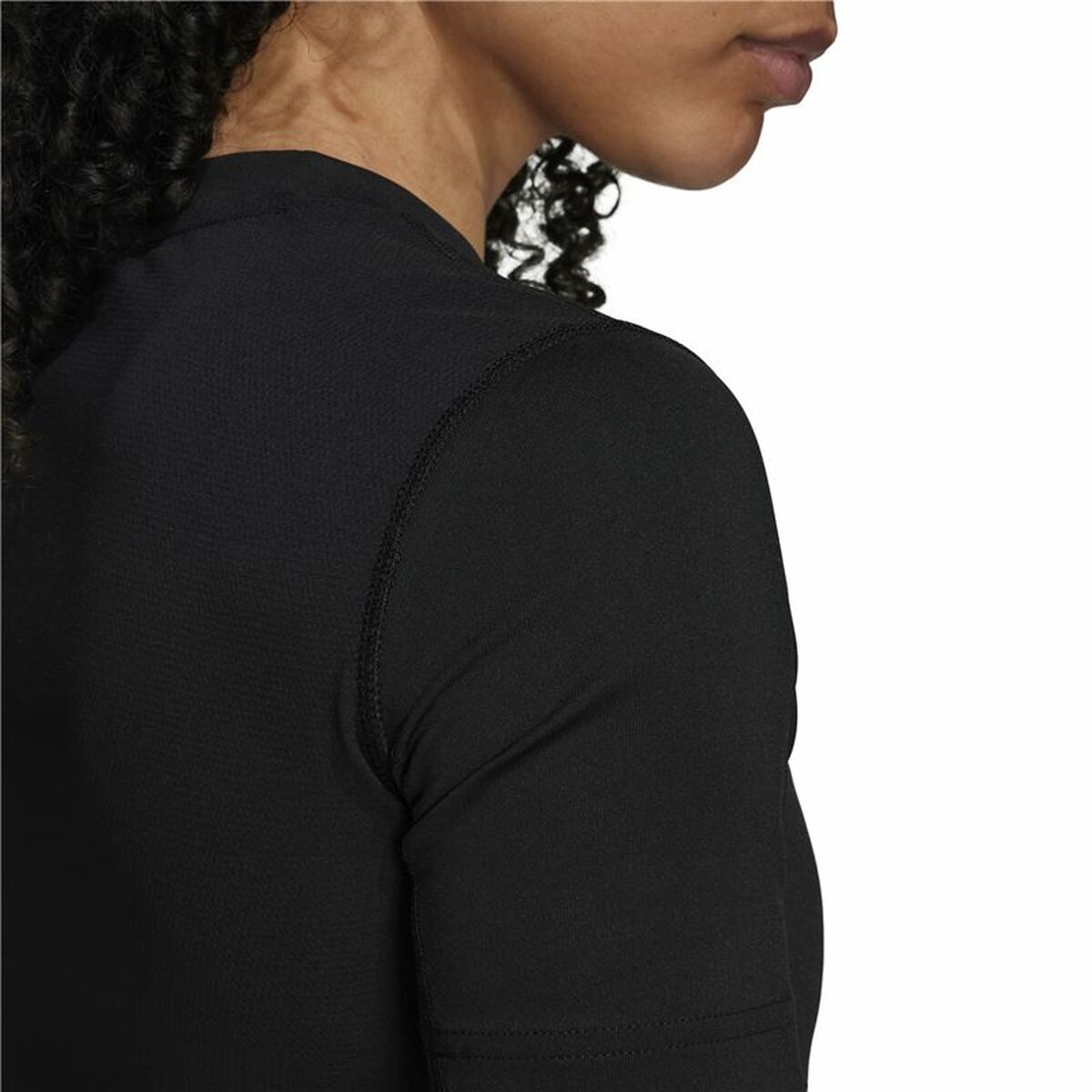 Camiseta de Manga Corta Mujer Adidas Techfit Negro