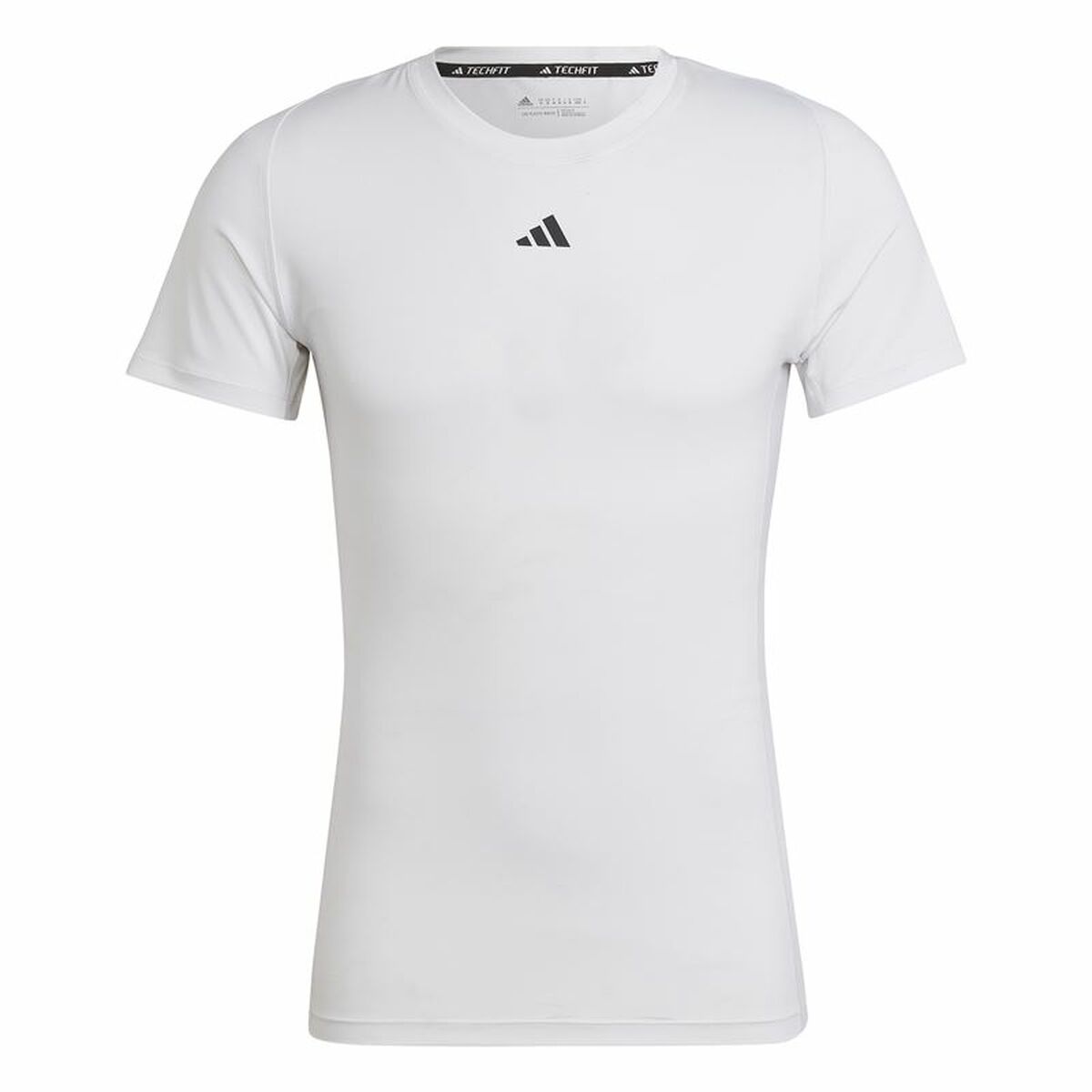 Camiseta de Manga Corta Hombre Adidas Techfit Training Blanco