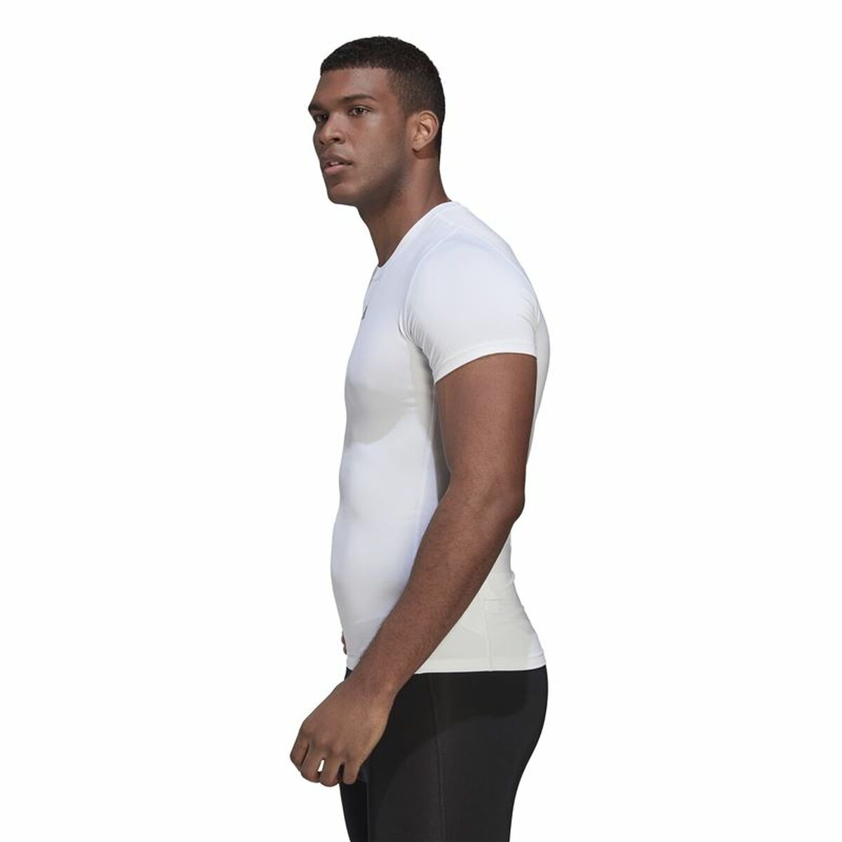 Camiseta de Manga Corta Hombre Adidas Techfit Training Blanco