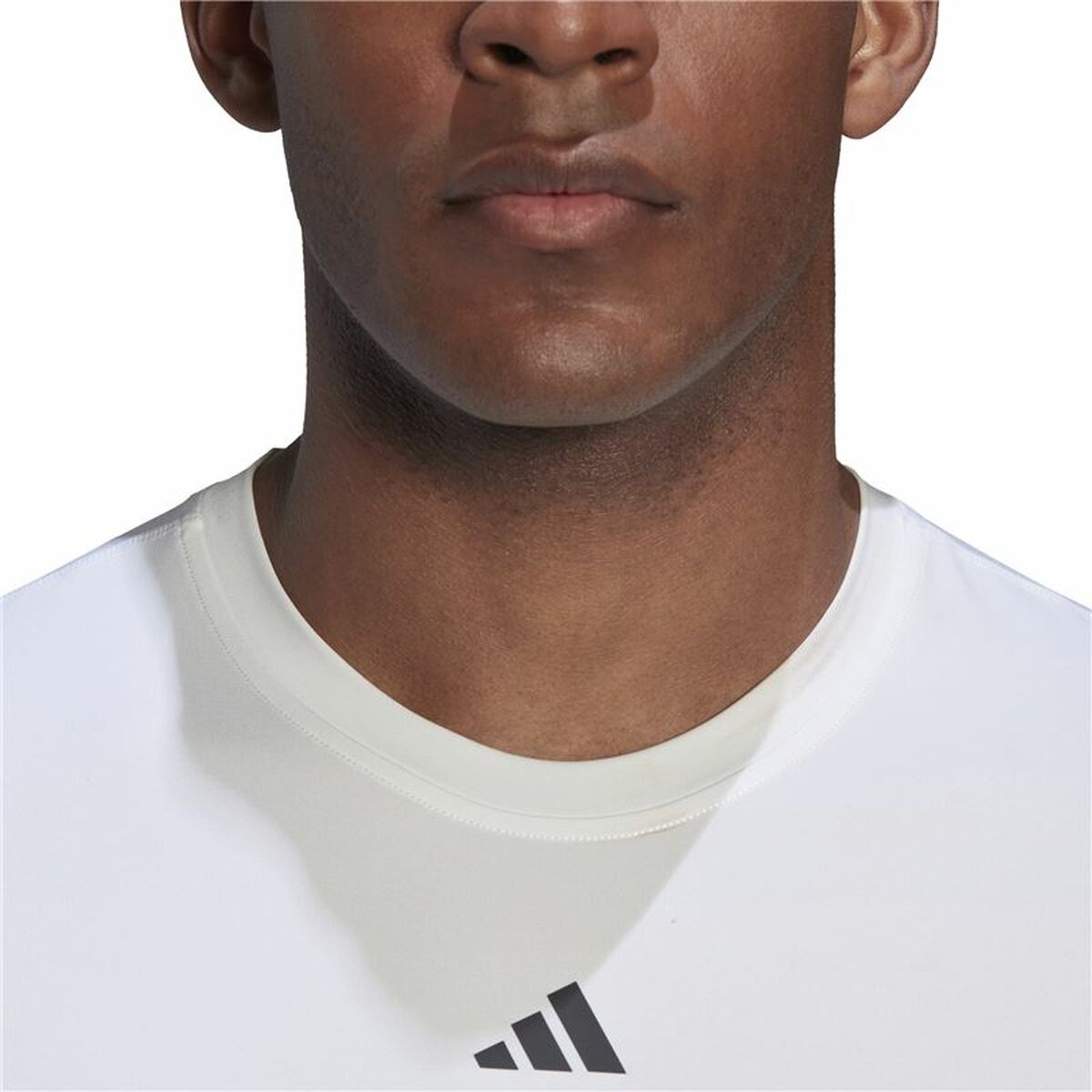 Camiseta de Manga Corta Hombre Adidas Techfit Training Blanco