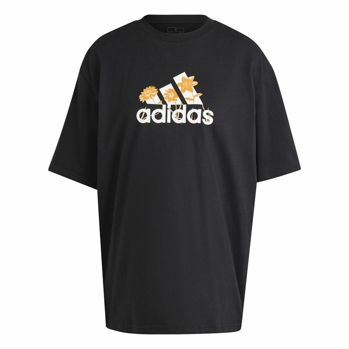 Camiseta de Manga Corta Mujer Adidas Flower Pack Bos Negro