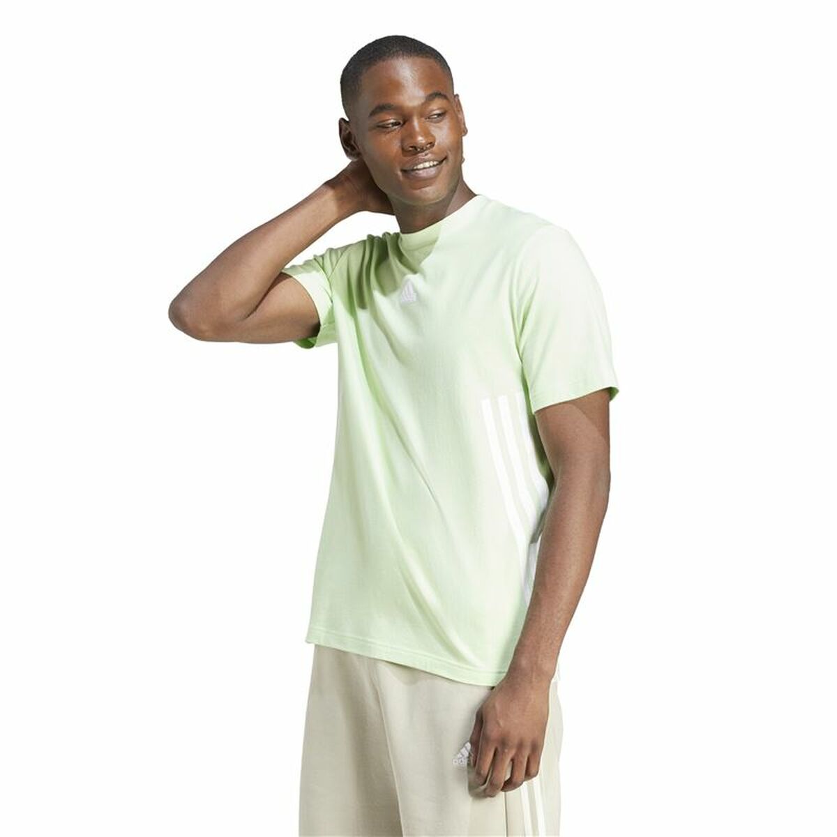 Camiseta de Manga Corta Hombre Adidas Fi 3Bandas Regular