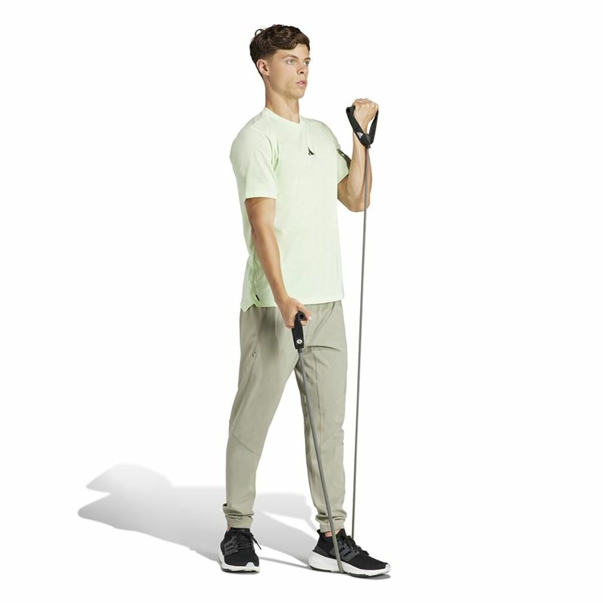 Camiseta de Manga Corta Hombre Adidas Essentials Wo Logo Verde limón