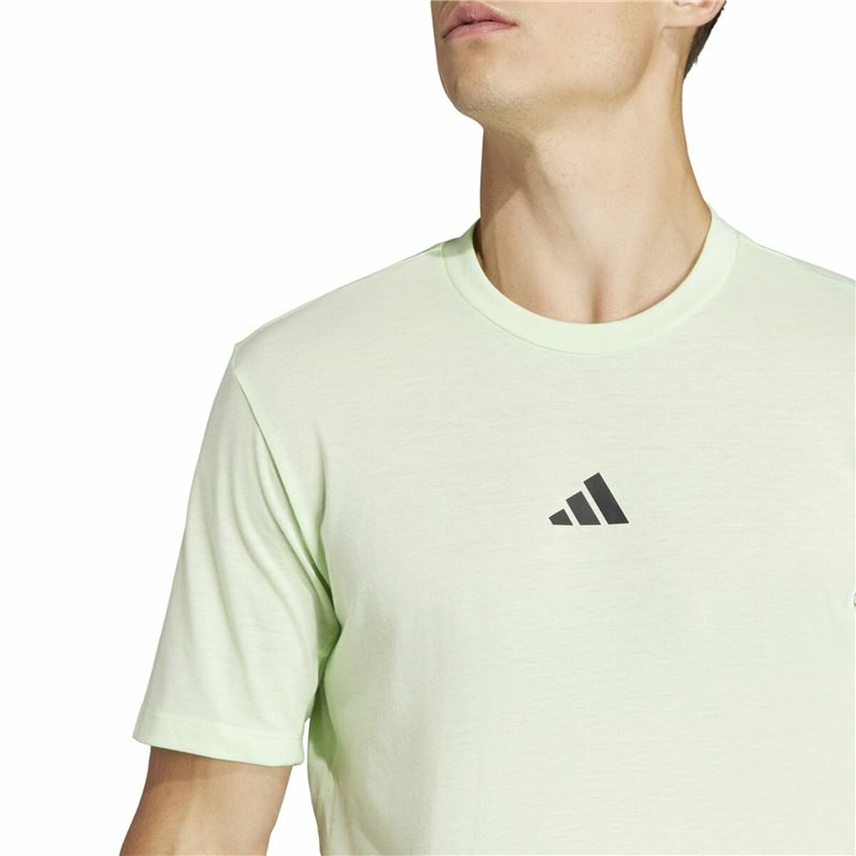 Camiseta de Manga Corta Hombre Adidas Essentials Wo Logo Verde limón