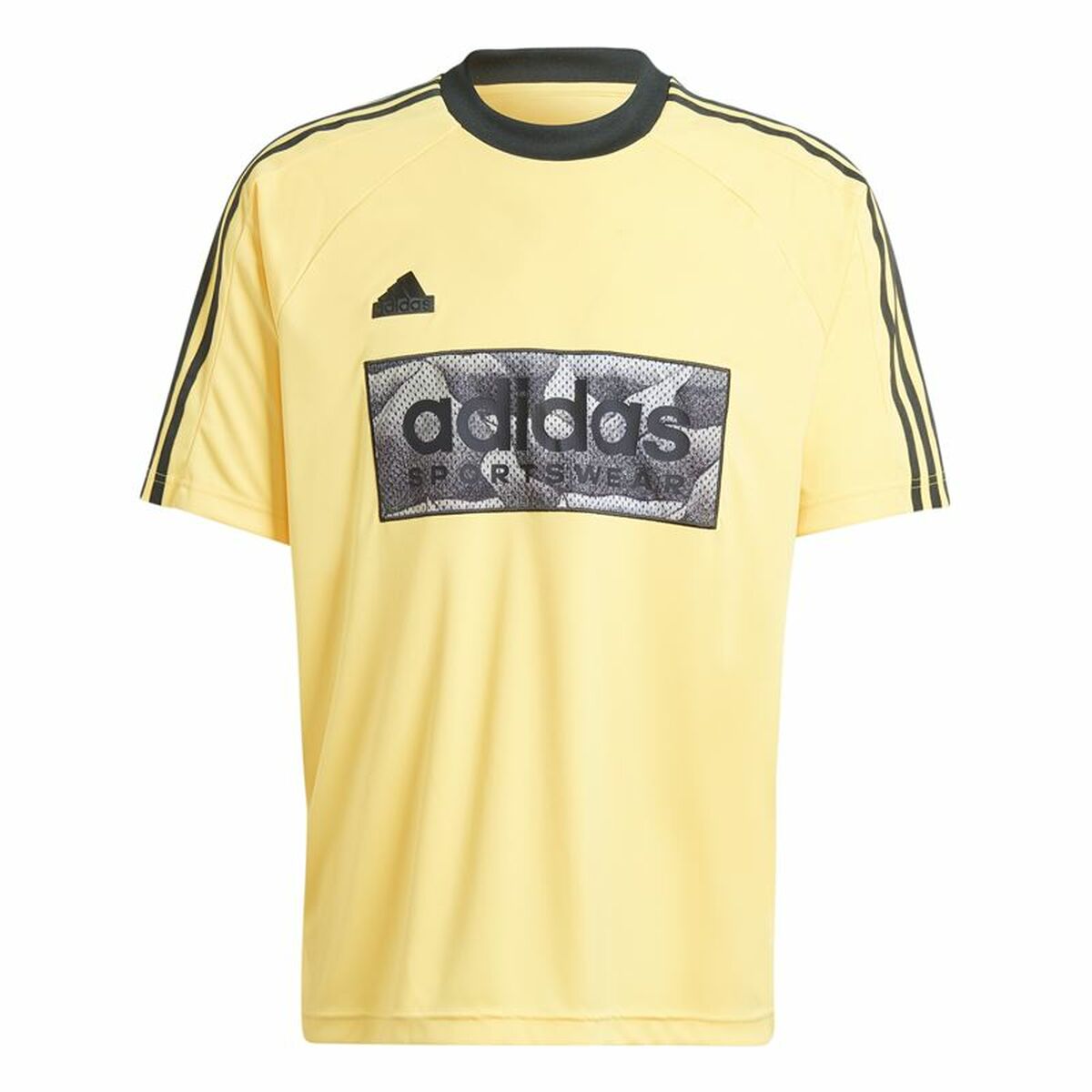 Camiseta de Manga Corta Hombre Adidas Tiro Aop Amarillo