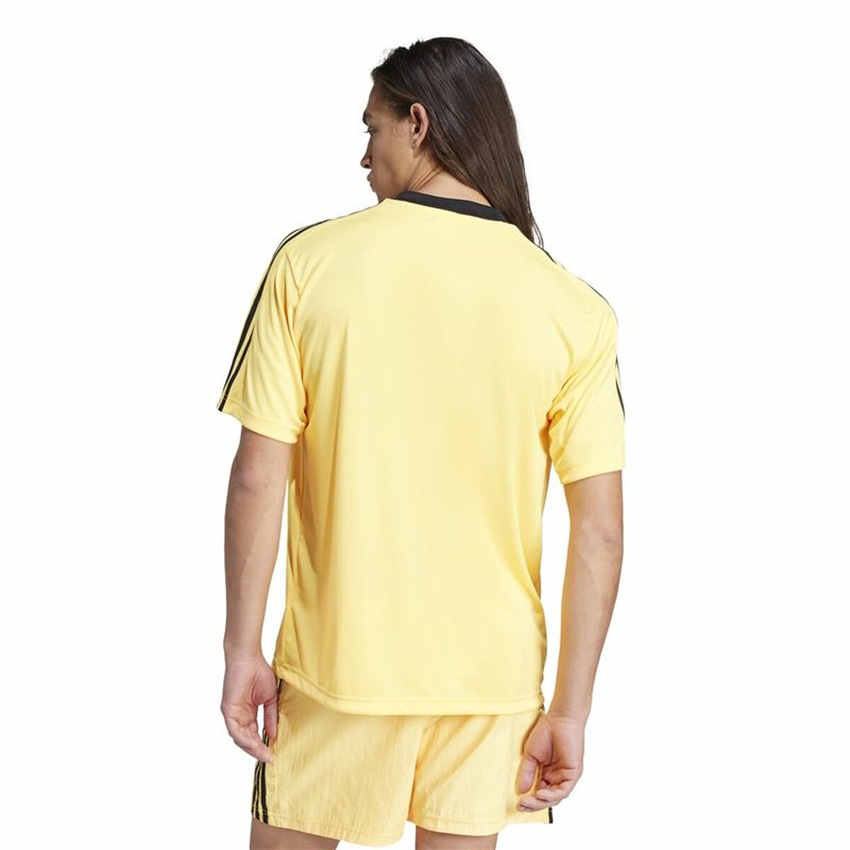 Camiseta de Manga Corta Hombre Adidas Tiro Aop Amarillo
