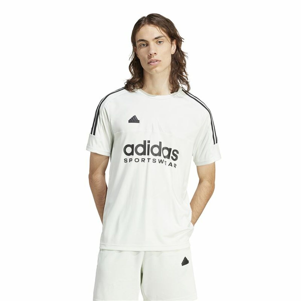 Camiseta de Manga Corta Hombre Adidas Tiro Q1