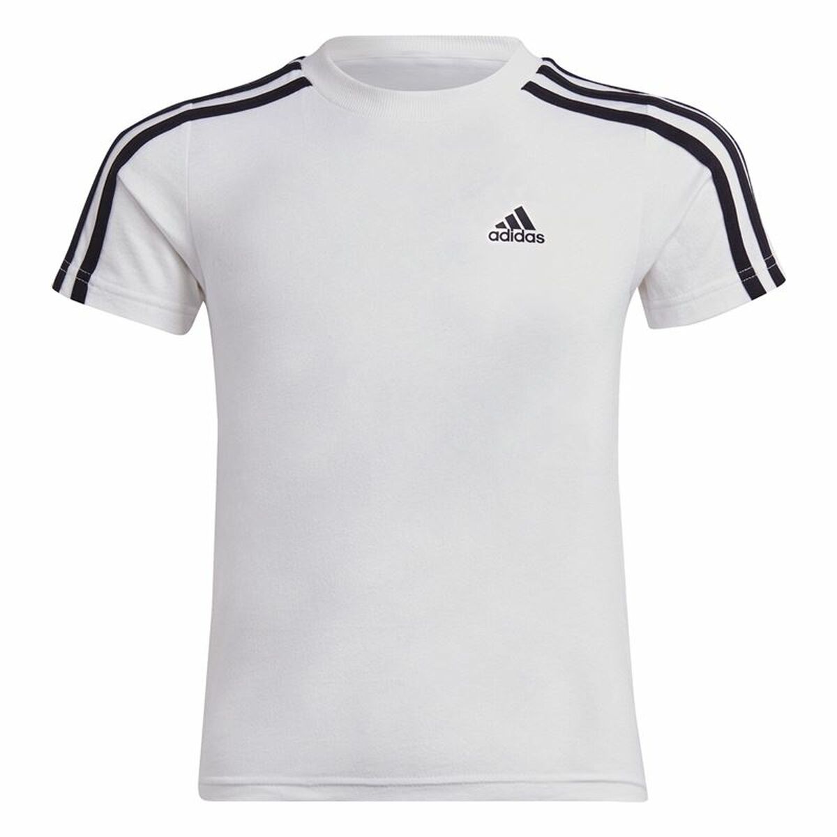 Camiseta de Manga Corta Adidas Lk 3S Co Blanco