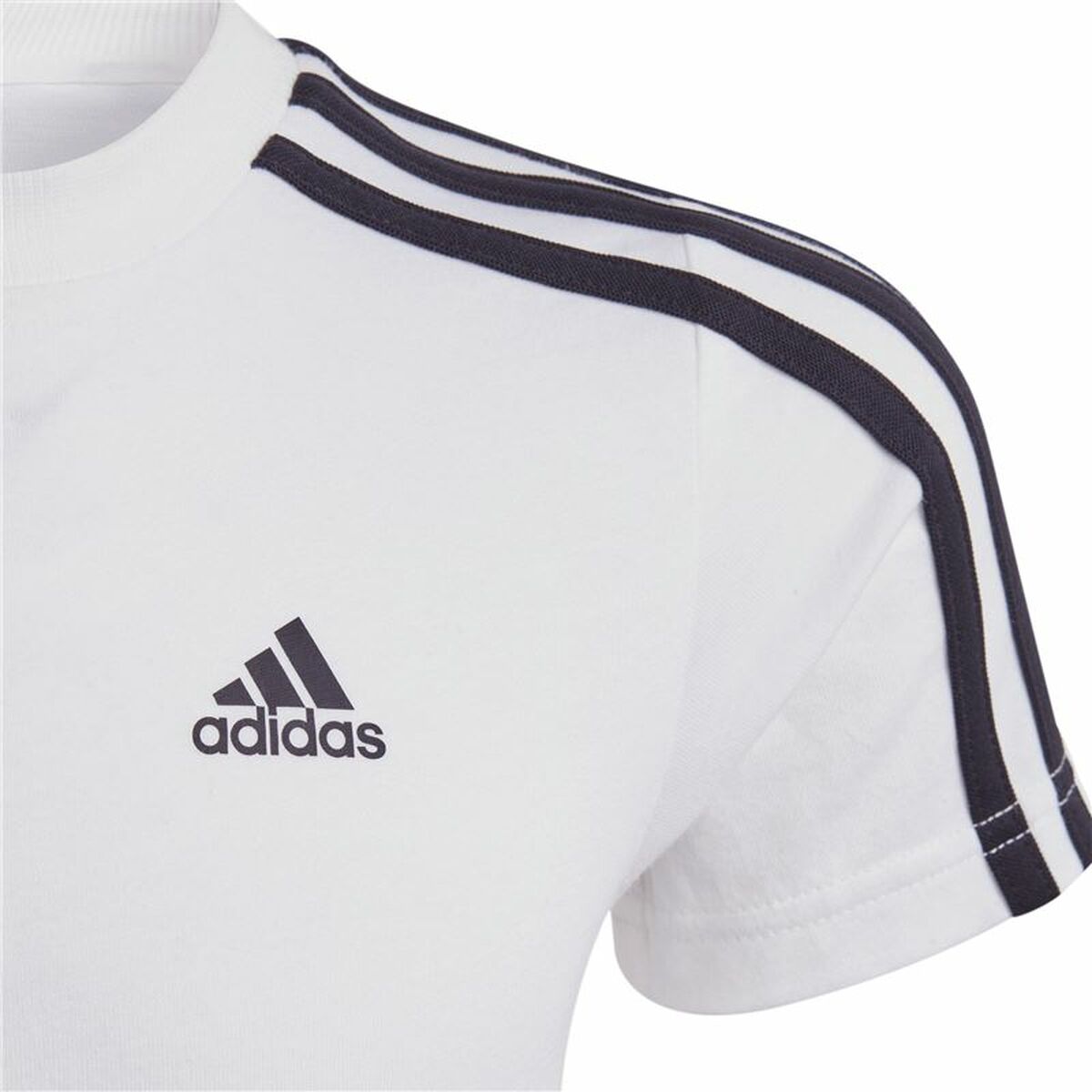Camiseta de Manga Corta Adidas Lk 3S Co Blanco