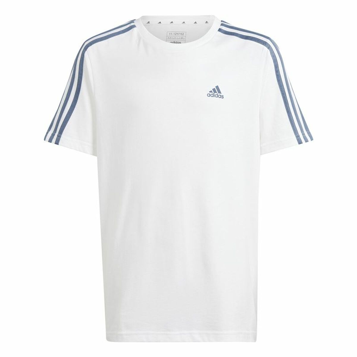 Camiseta de Manga Corta Infantil Adidas Essentials Blanco