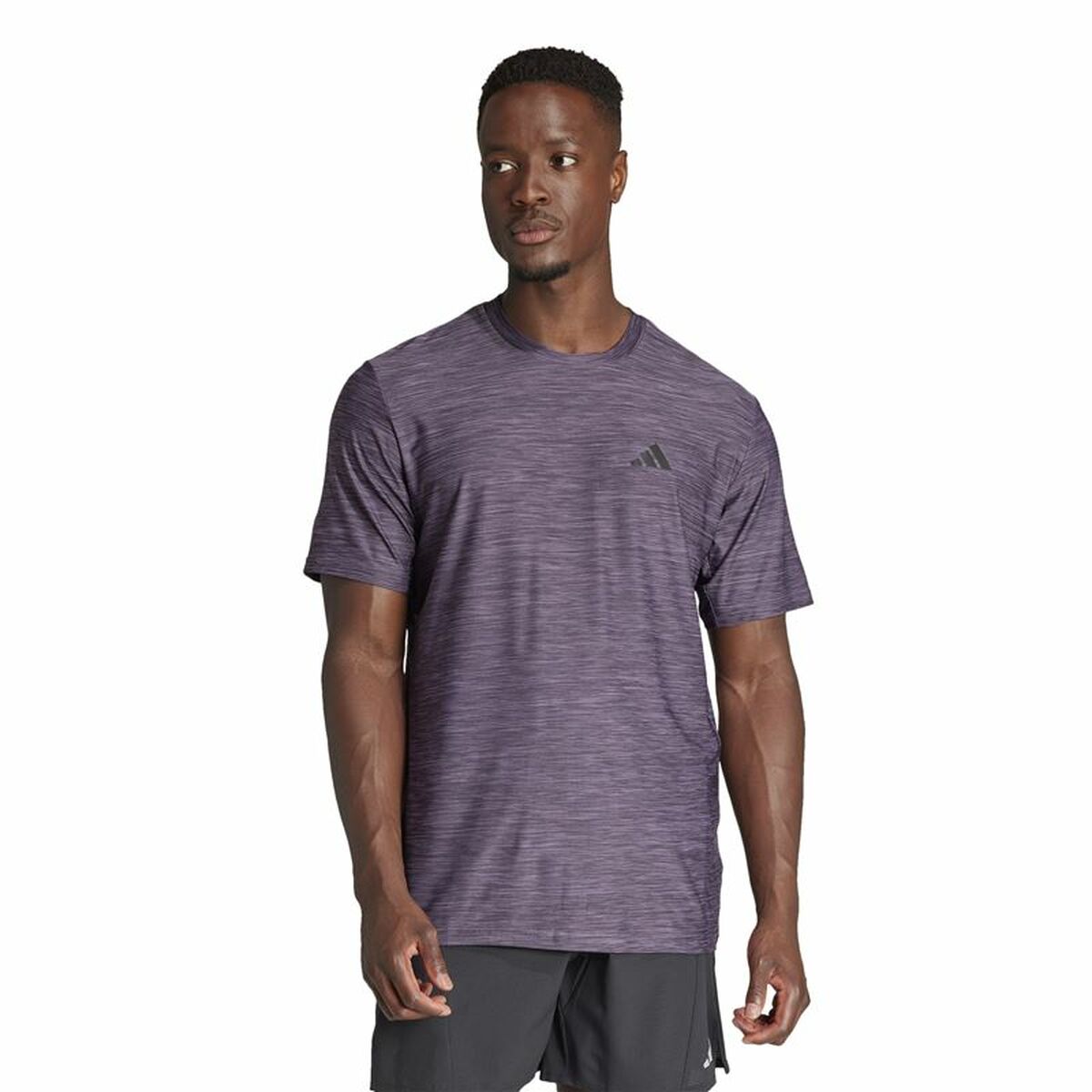 Camiseta de Manga Corta Hombre Adidas Essentials Tr-Es Stretch Morado