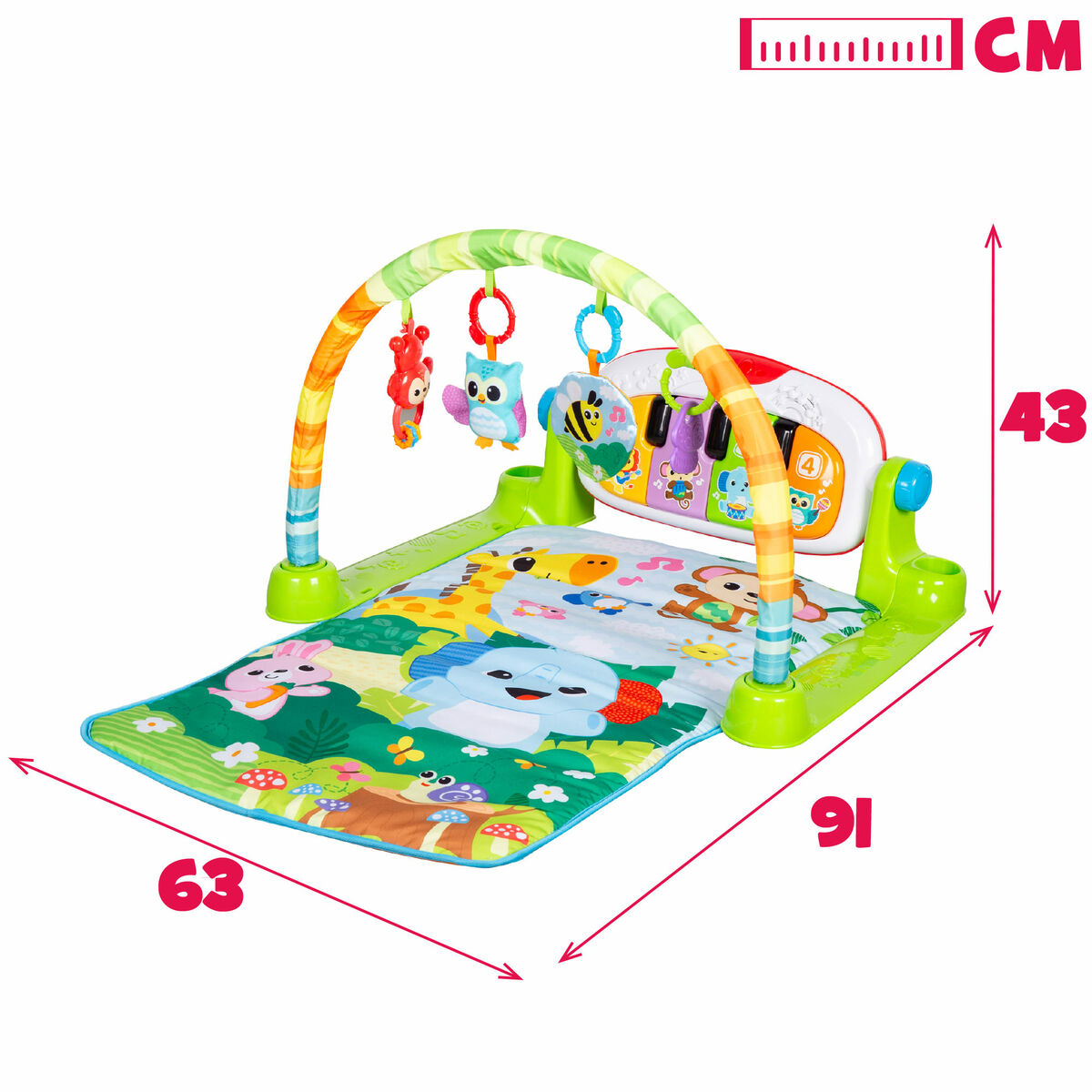 Alfombra de juego Winfun Tela Plástico 63 x 43 x 91 cm (2 Unidades)