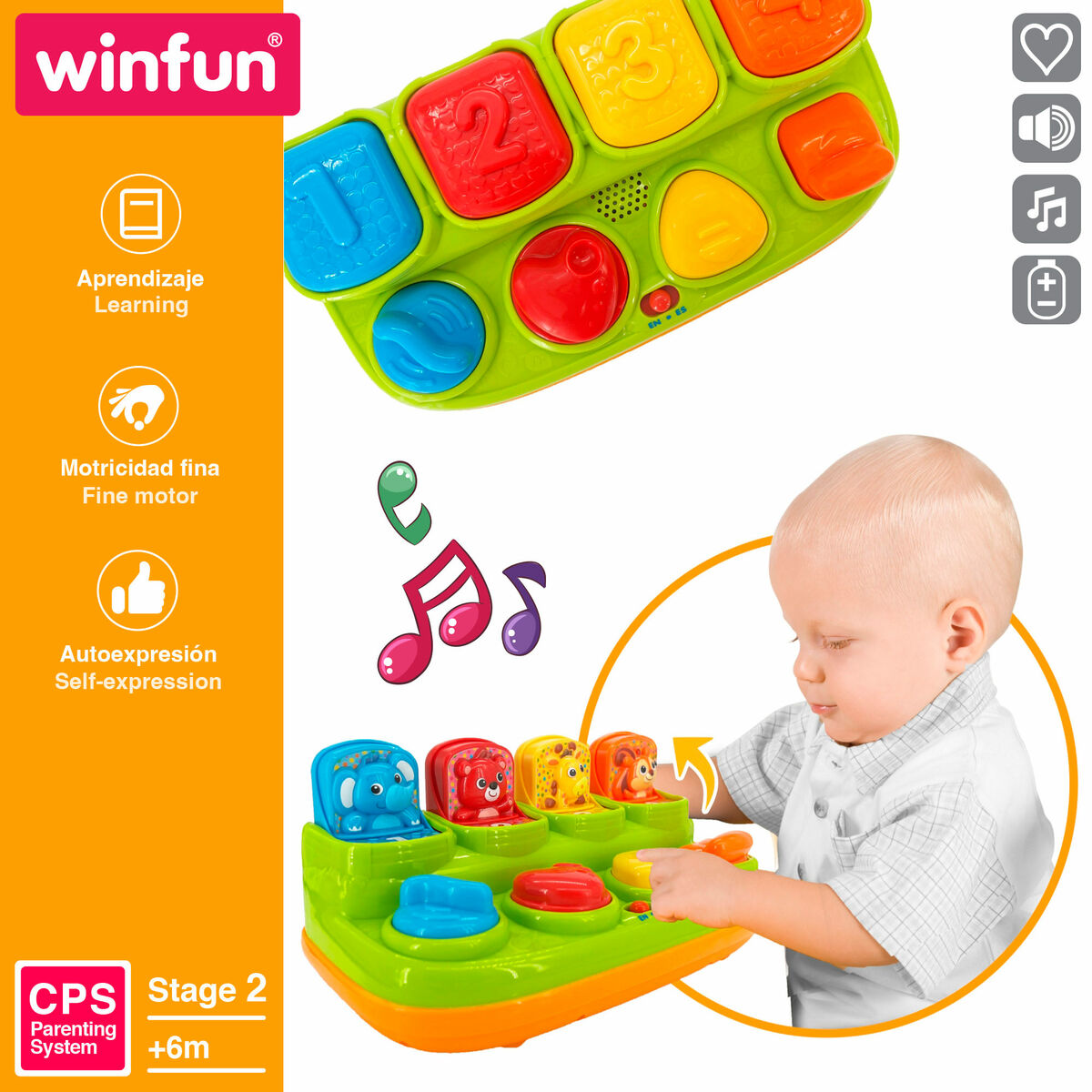 Juguete Musical Winfun 25 x 12 x 14 cm (4 Unidades)