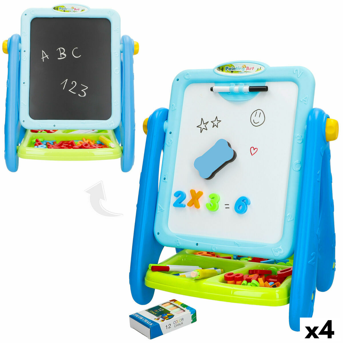 Pizarra de Doble Cara (4 Unidades)