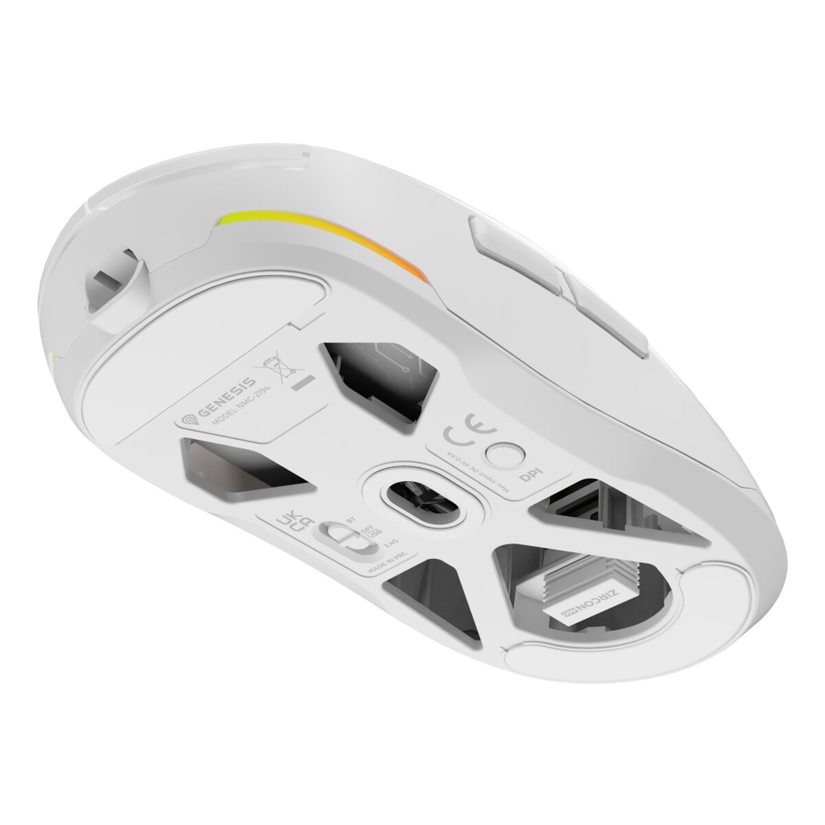 Ratón Bluetooth Inalámbrico Genesis NMG-2194 Blanco
