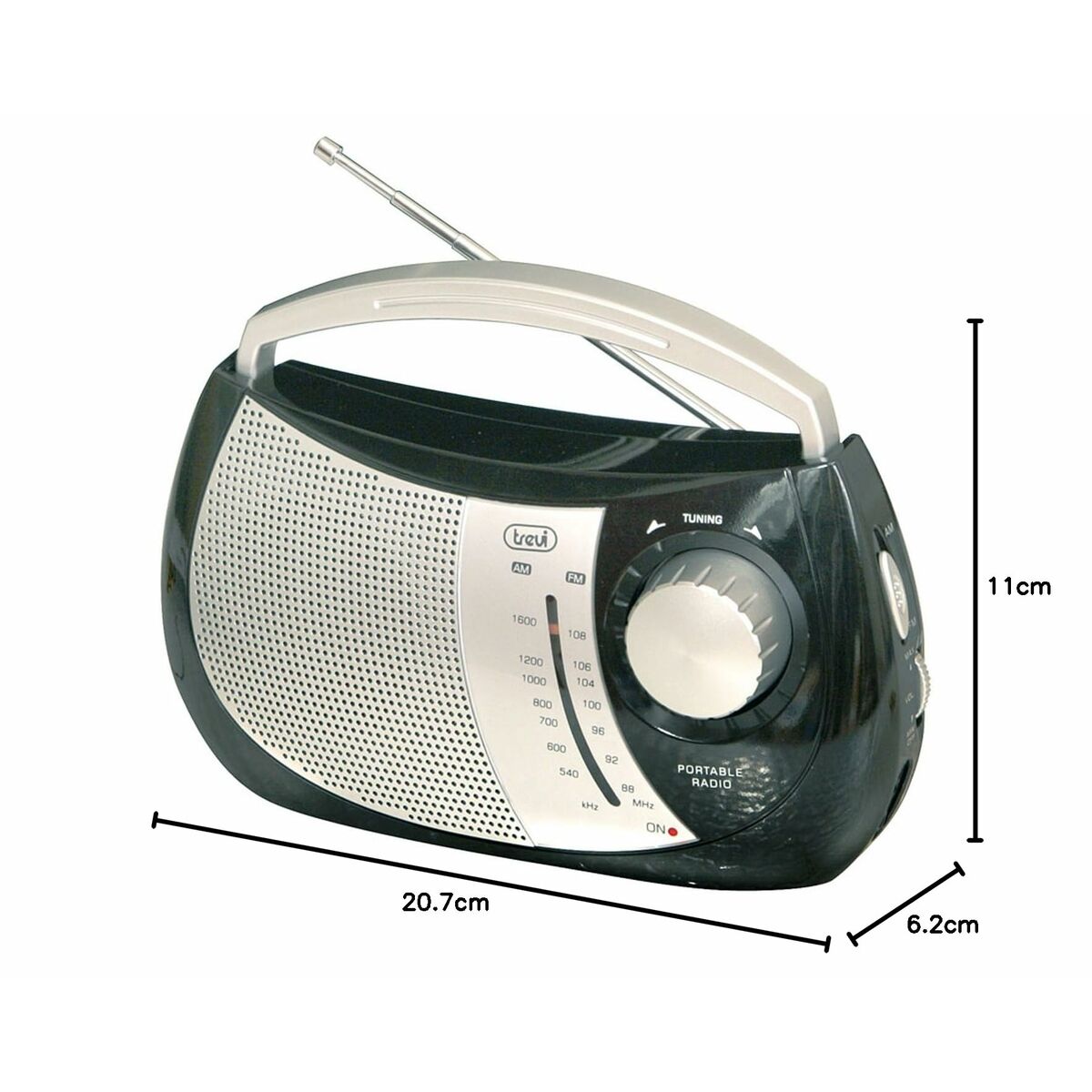 Radio Trevi 0076400 Negro