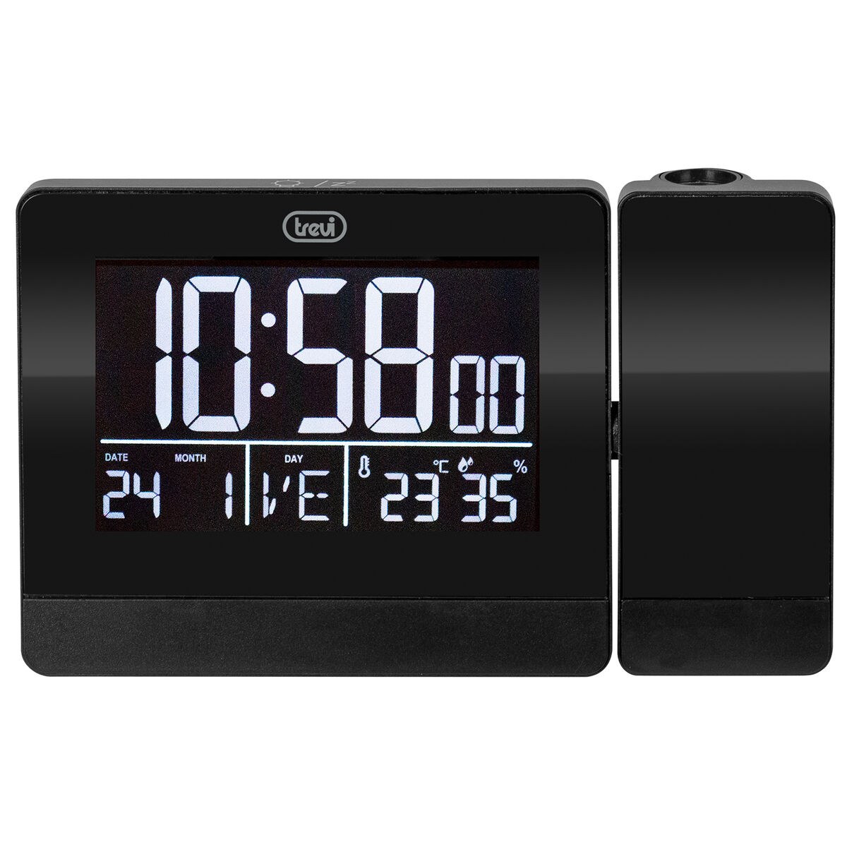 Reloj de Mesa Trevi 0088400 Negro (1 unidad)