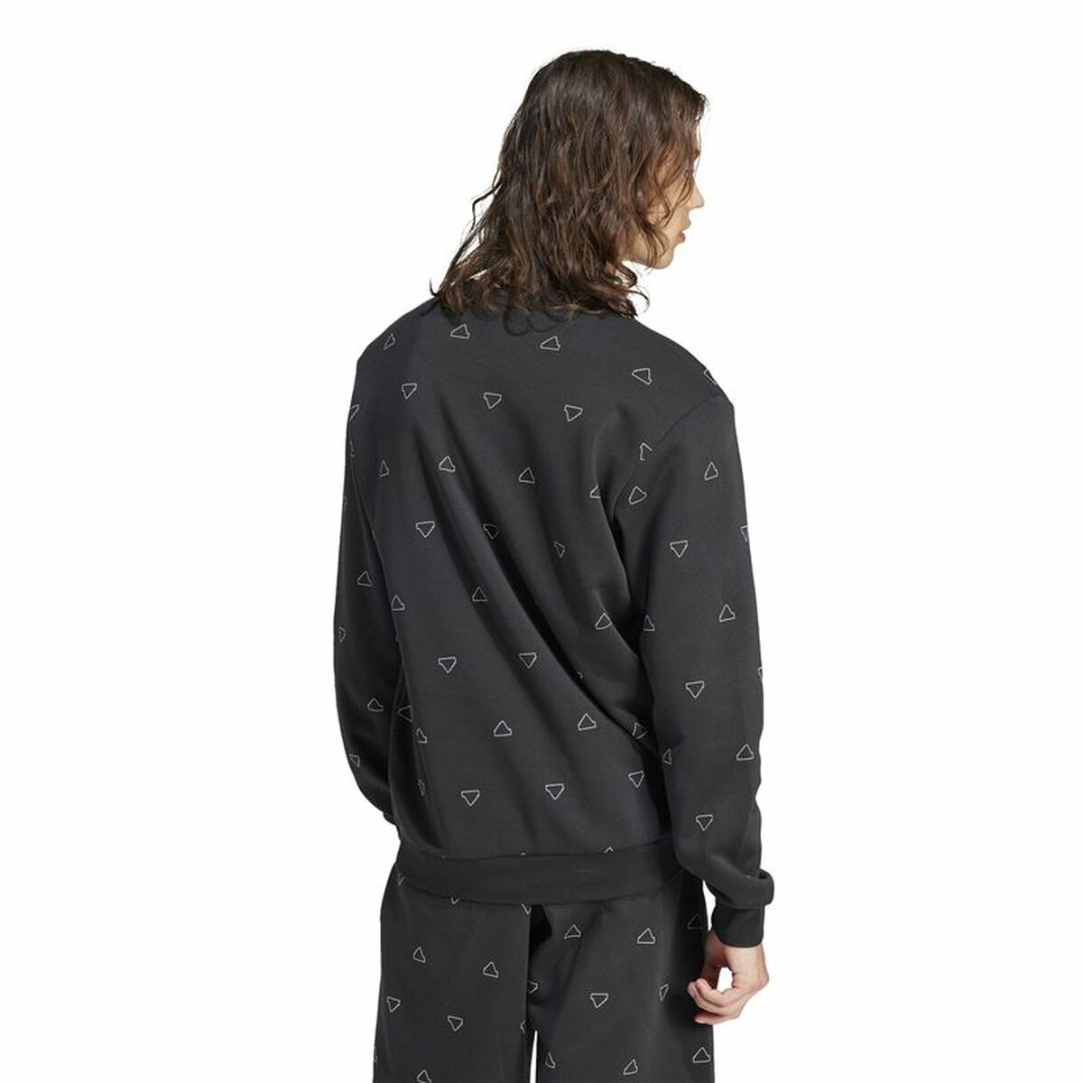 Sudadera sin Capucha Hombre Adidas Mngrm Negro