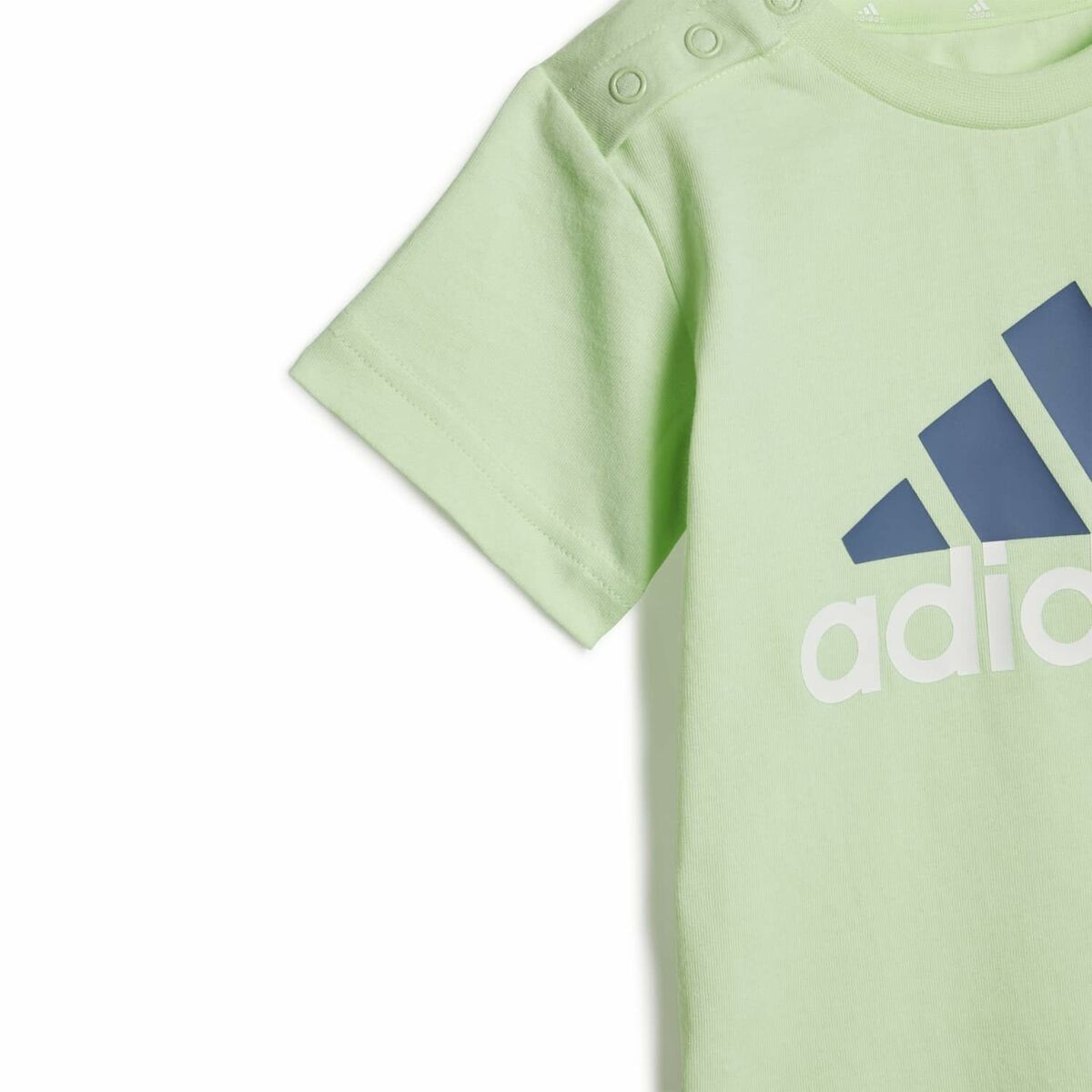 Conjunto Deportivo para Bebé Adidas Bl Cotton Set Infantil Azul Verde Claro