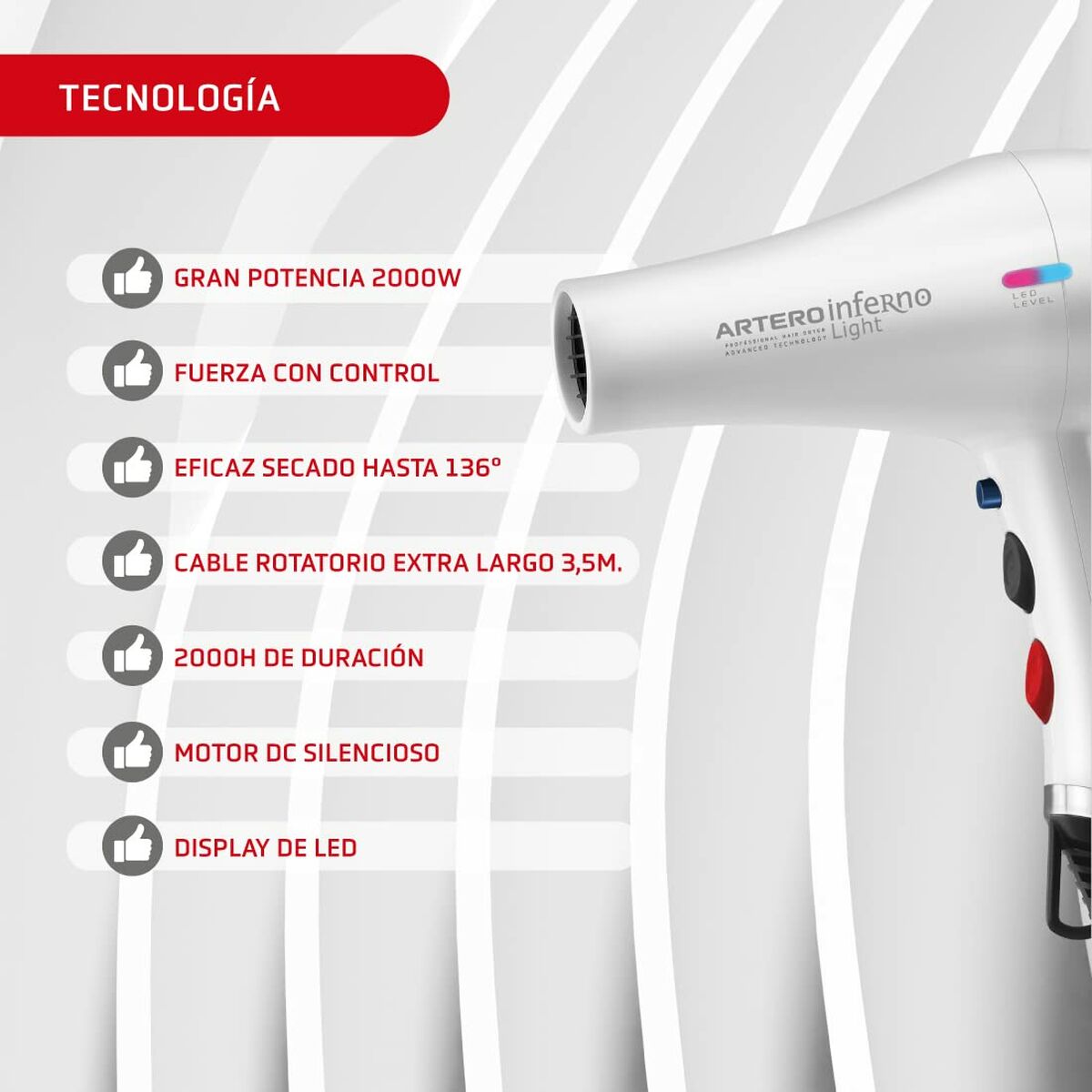 Cortapelos Artero SECADOR INFERNO