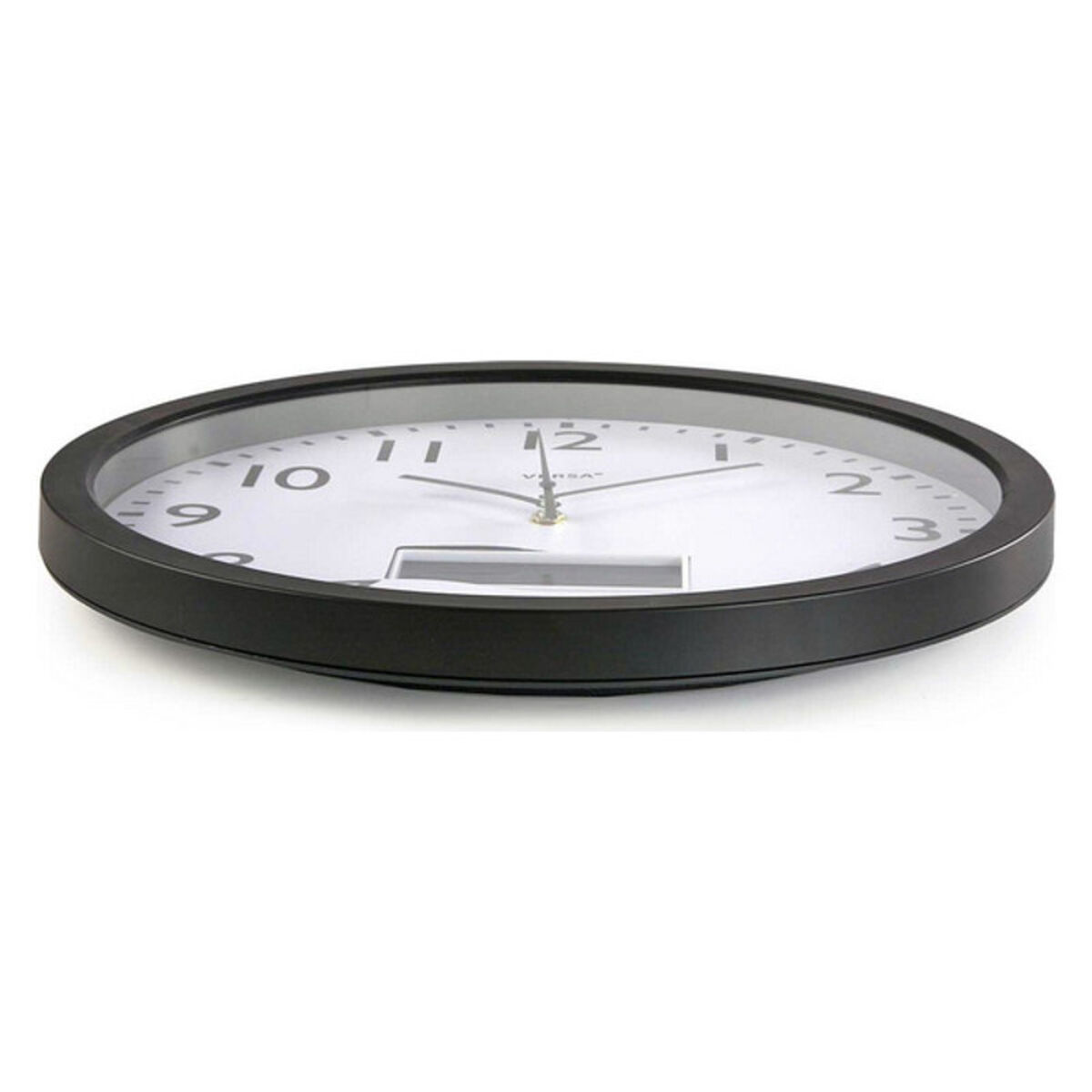 Reloj de Pared Versa Negro Plástico Minimalista 4 x 35 x 35 cm