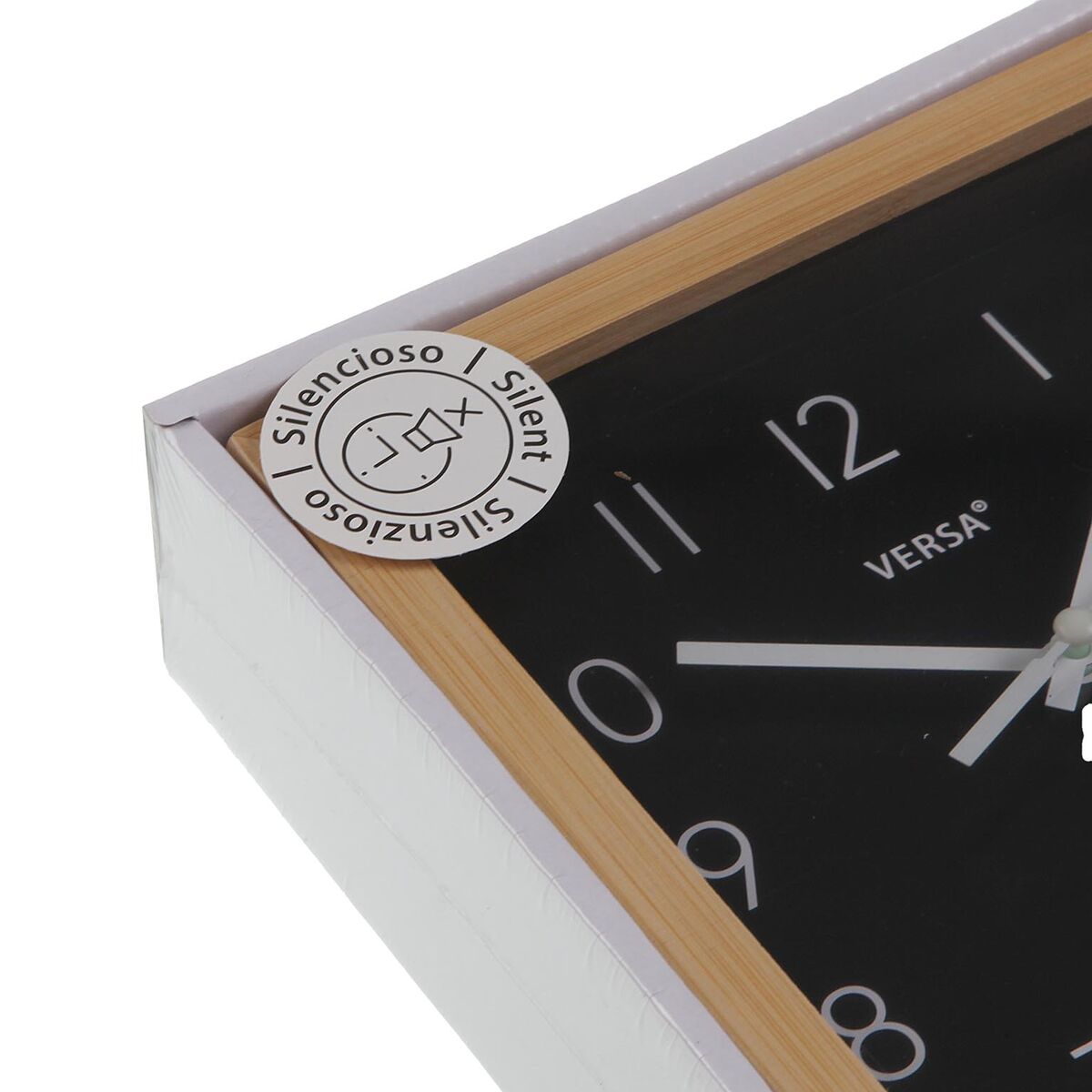 Reloj de Mesa Versa Negro Minimalista