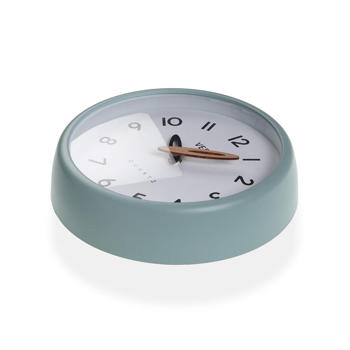 Reloj de Pared Versa Blanco Verde Plástico