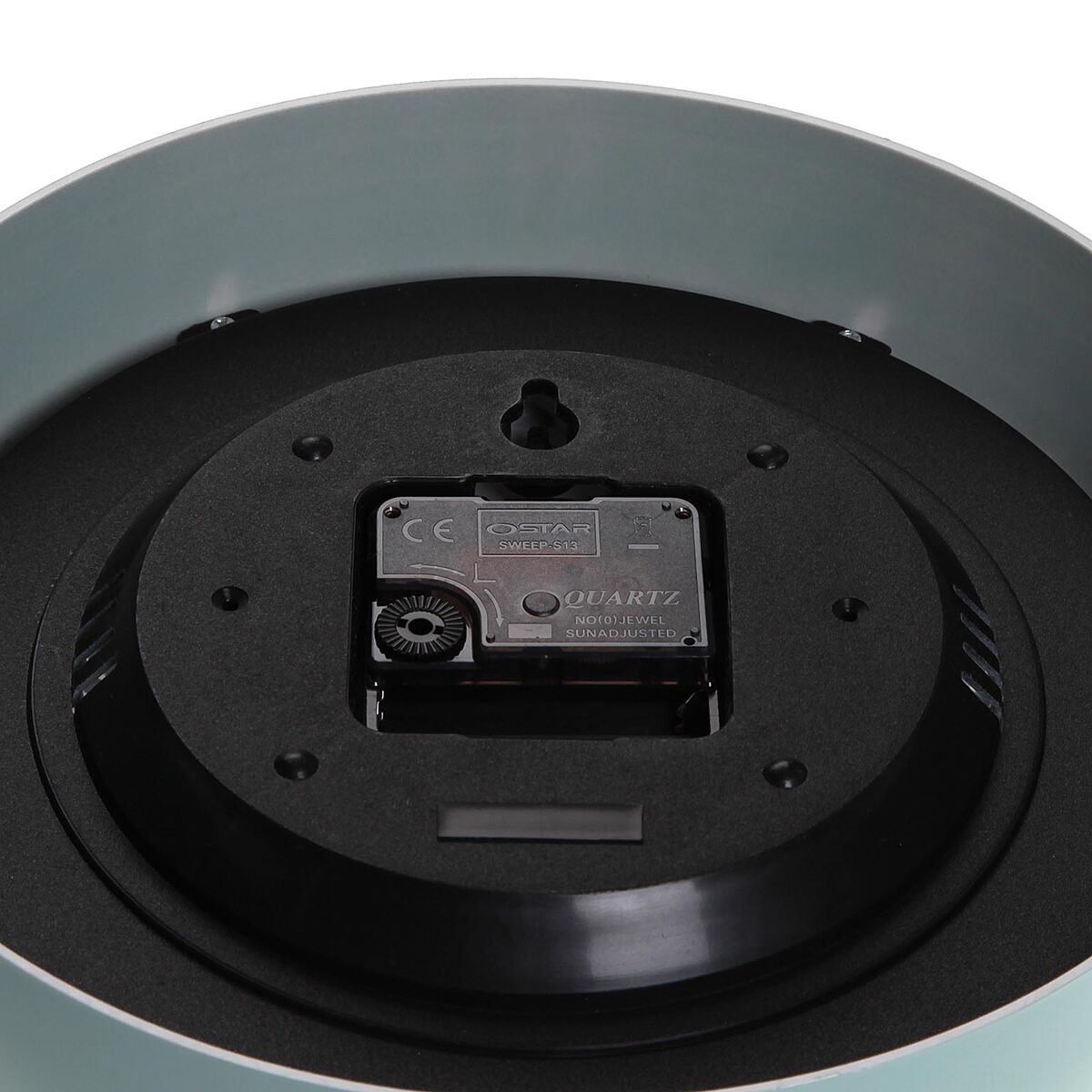 Reloj de Pared Versa Blanco Verde Plástico