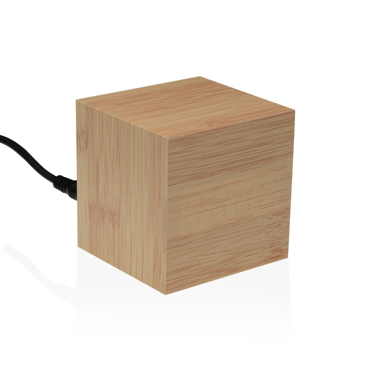 Reloj-Despertador Versa Madera MDF Minimalista 6,4 x 6,3 x 6,4 cm