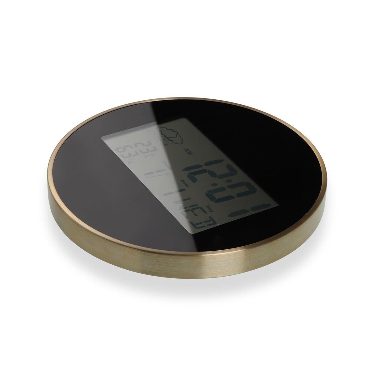 Reloj de Pared Versa Negro Plástico Minimalista 4,1 x 30 x 30 cm