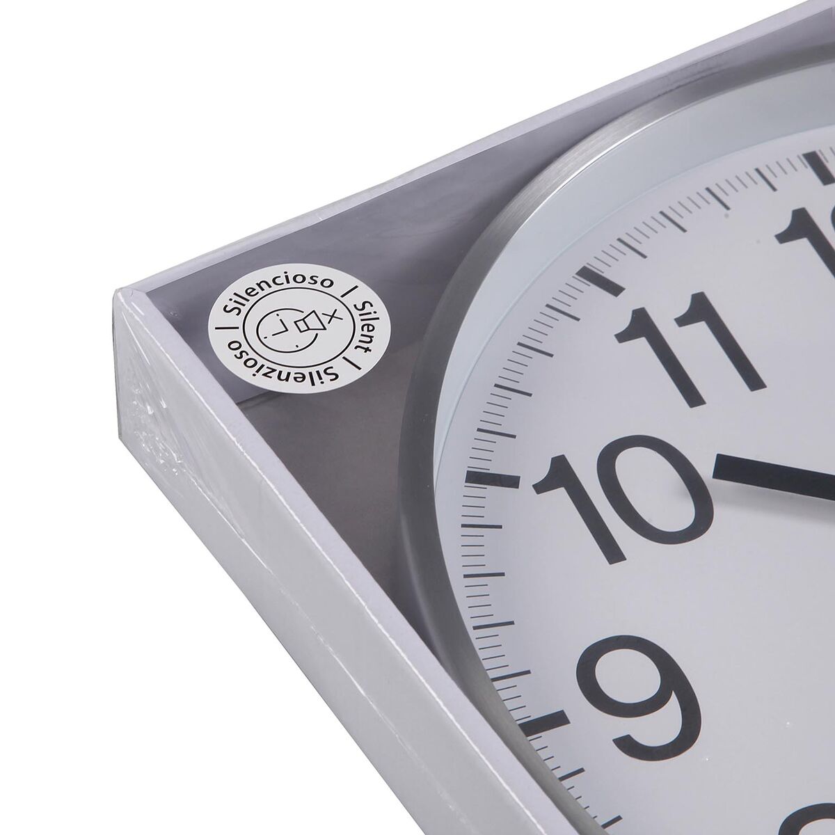 Reloj de Pared Versa Blanco Metal