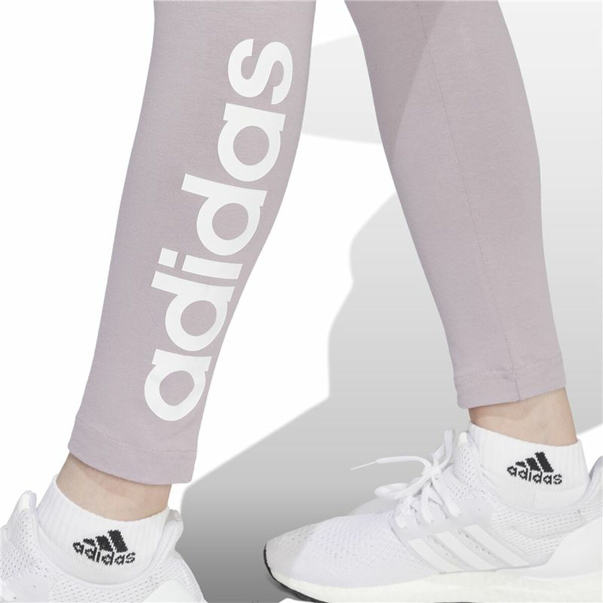 Mallas Deportivas de Mujer Adidas Linear Leg Lila